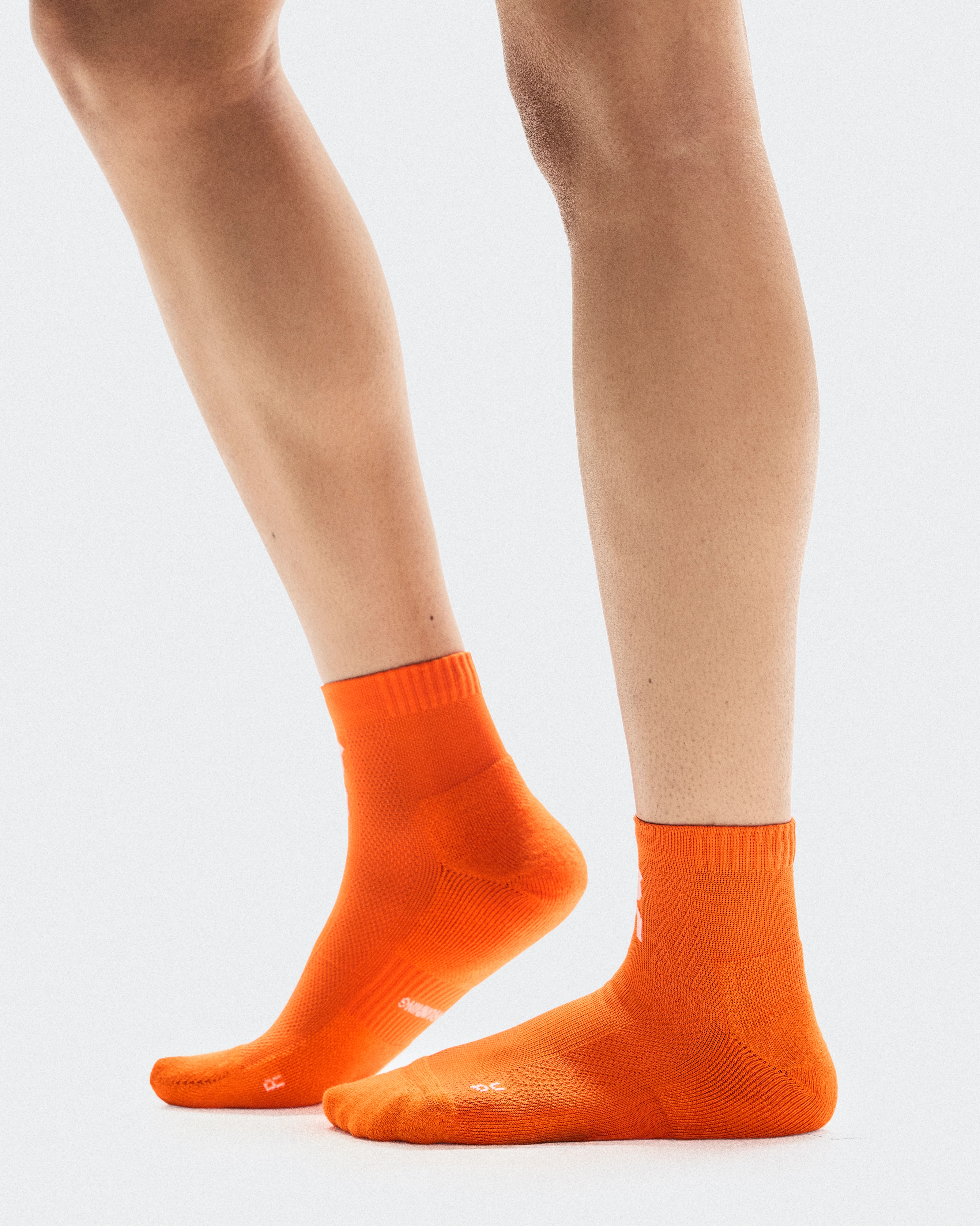 On Core Run Sock Mid 2P Flame & Pink Unisex Socks