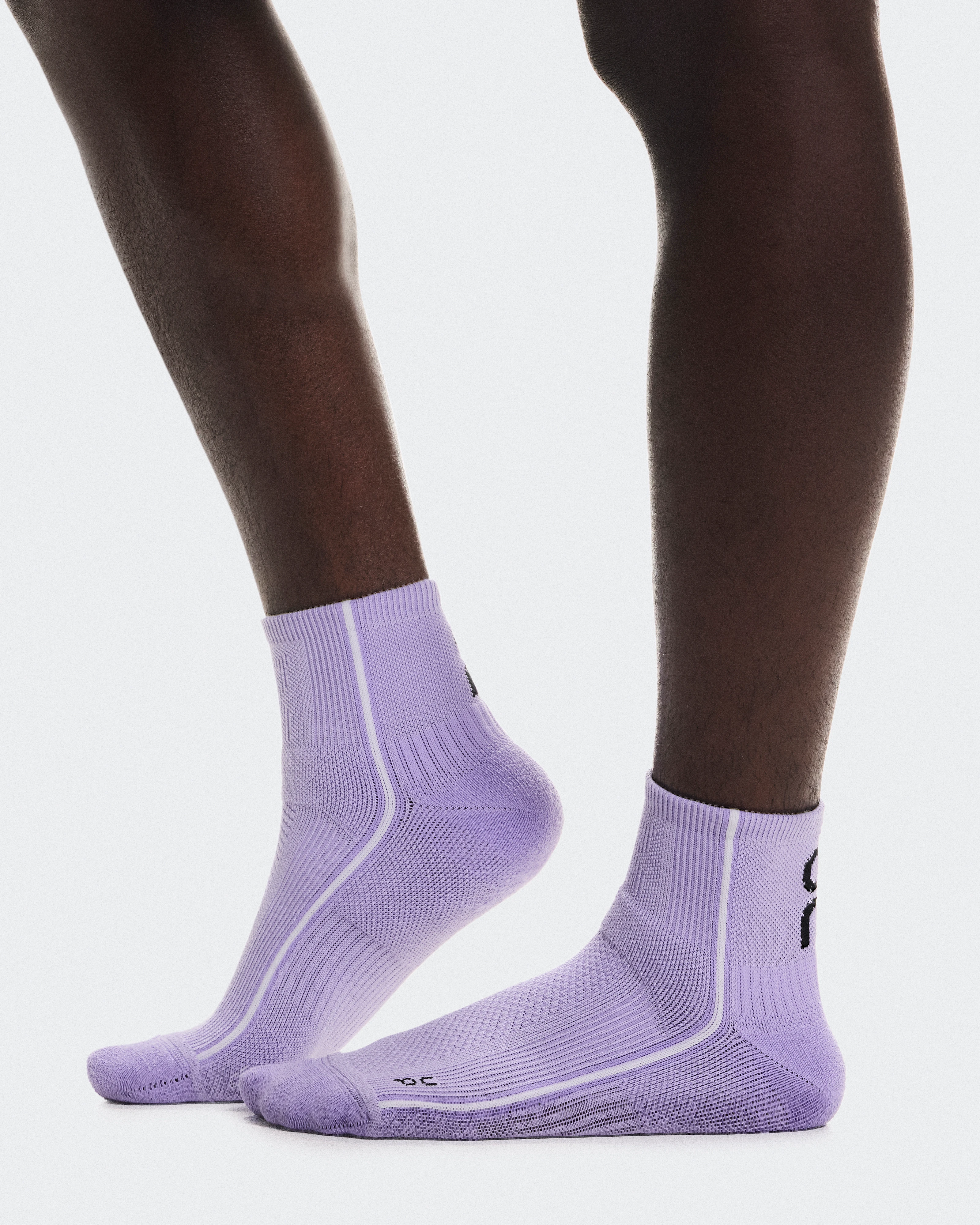 On Court Sock Mid Bloom & Ivory Unisex – Performance tennis, cushioned, breathable Socks