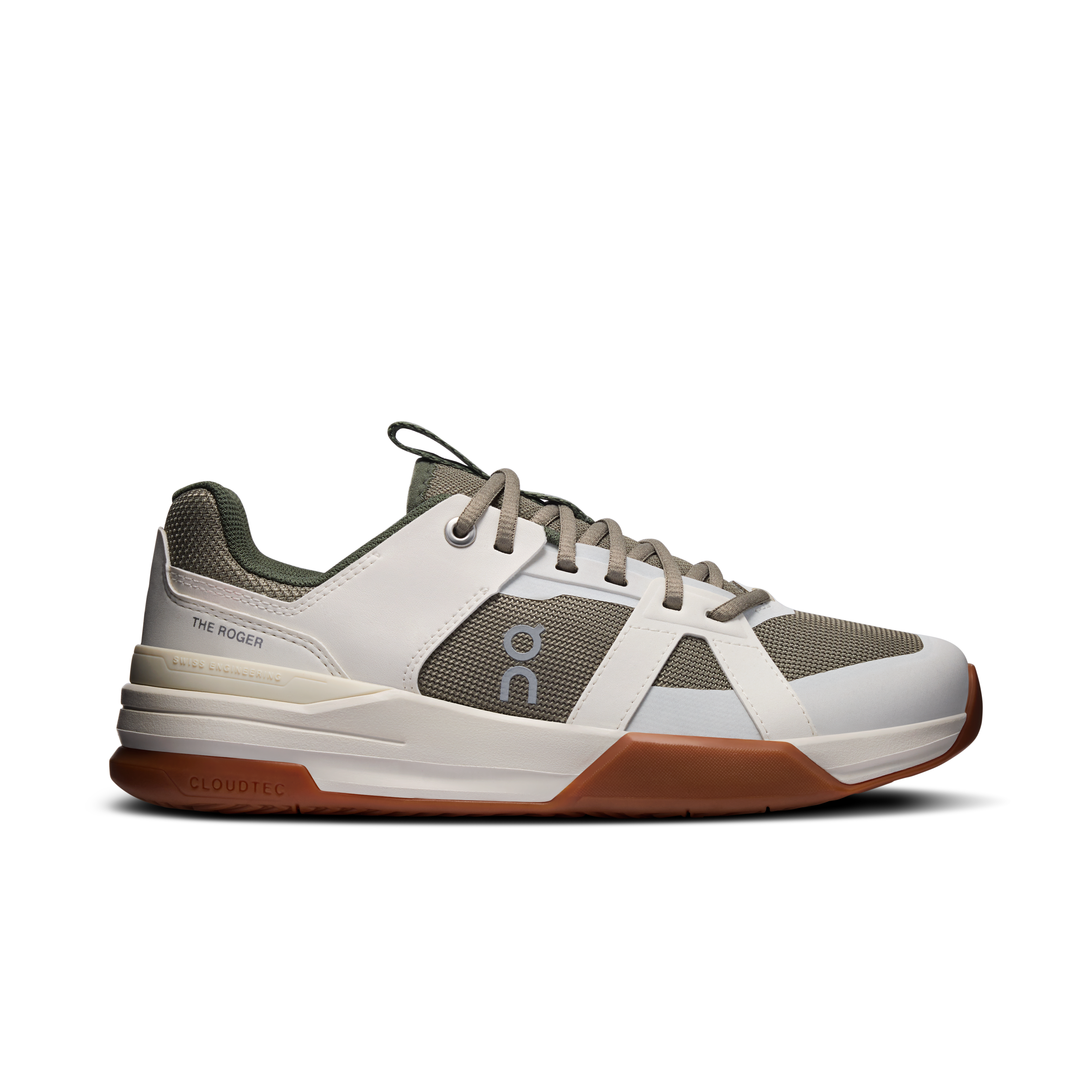 THE ROGER Clubhouse Pro Youth Lifestyle Shoe in Ivory/Olive