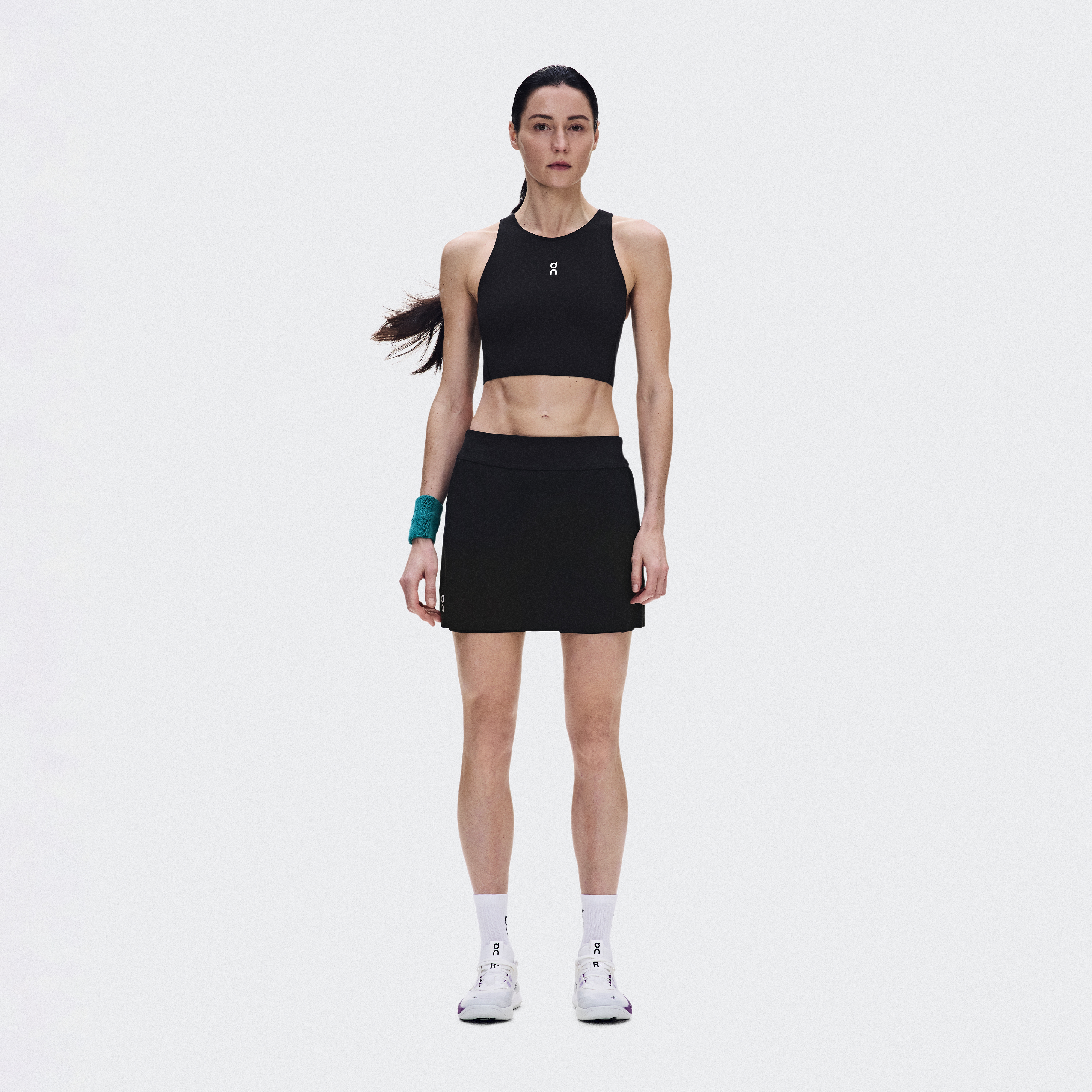 Court Skirt Split in Black