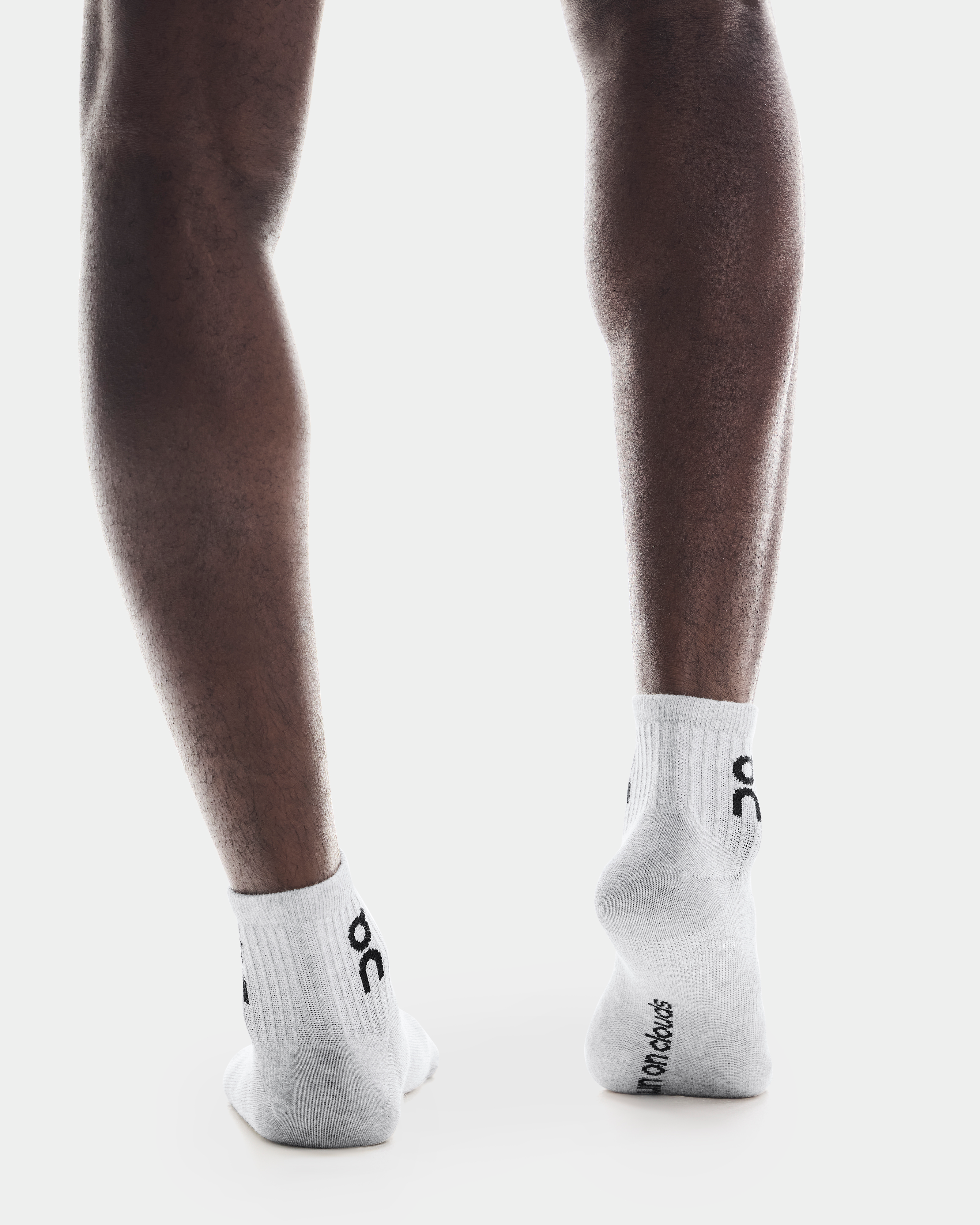 Logo Sock Mid 3PUnisex / Heather Gray / 43 - 46