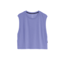 Focus Crop Shirt in Blueberry