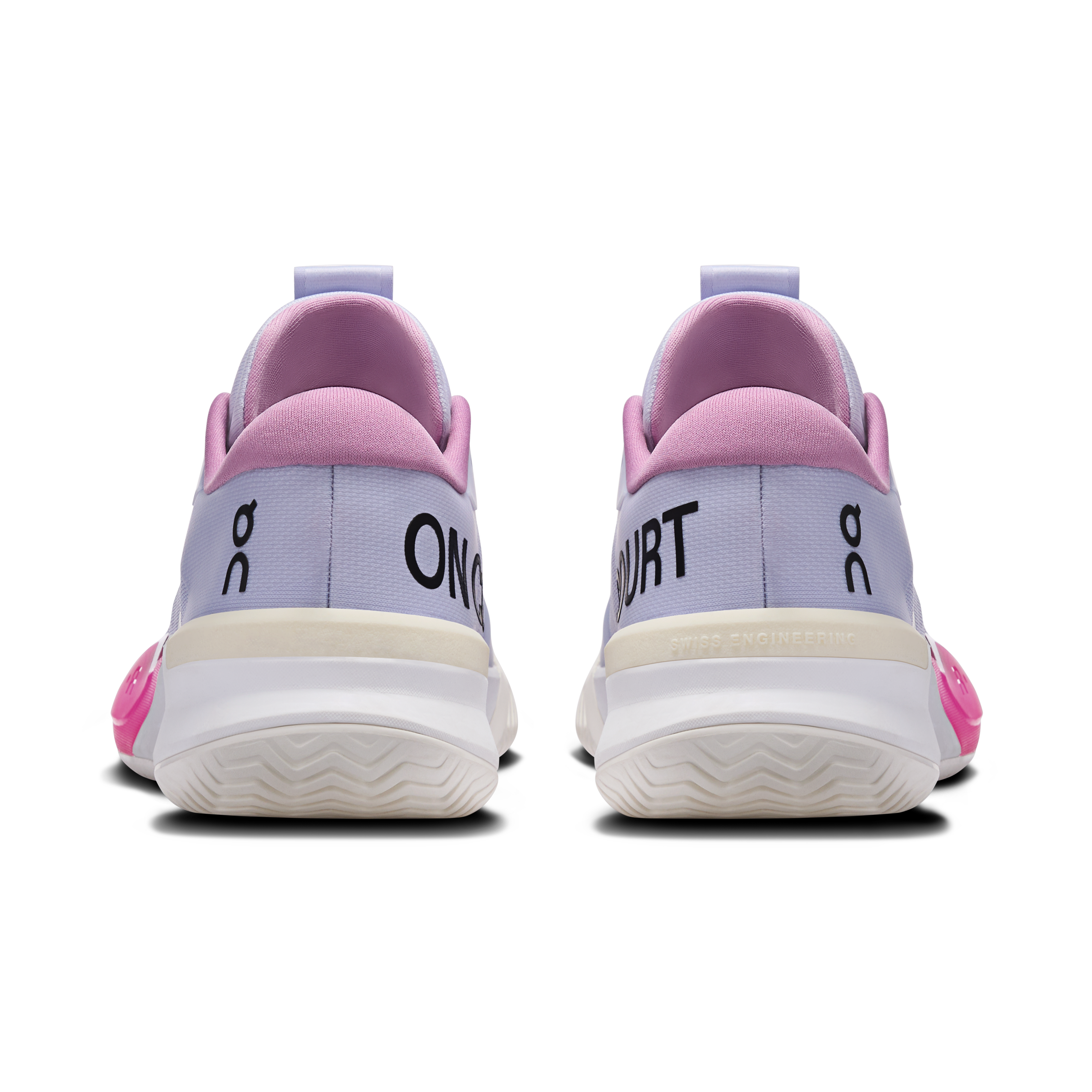 On THE ROGER Pro 3 Clay Thistle & Pink Women Tennis Shoes