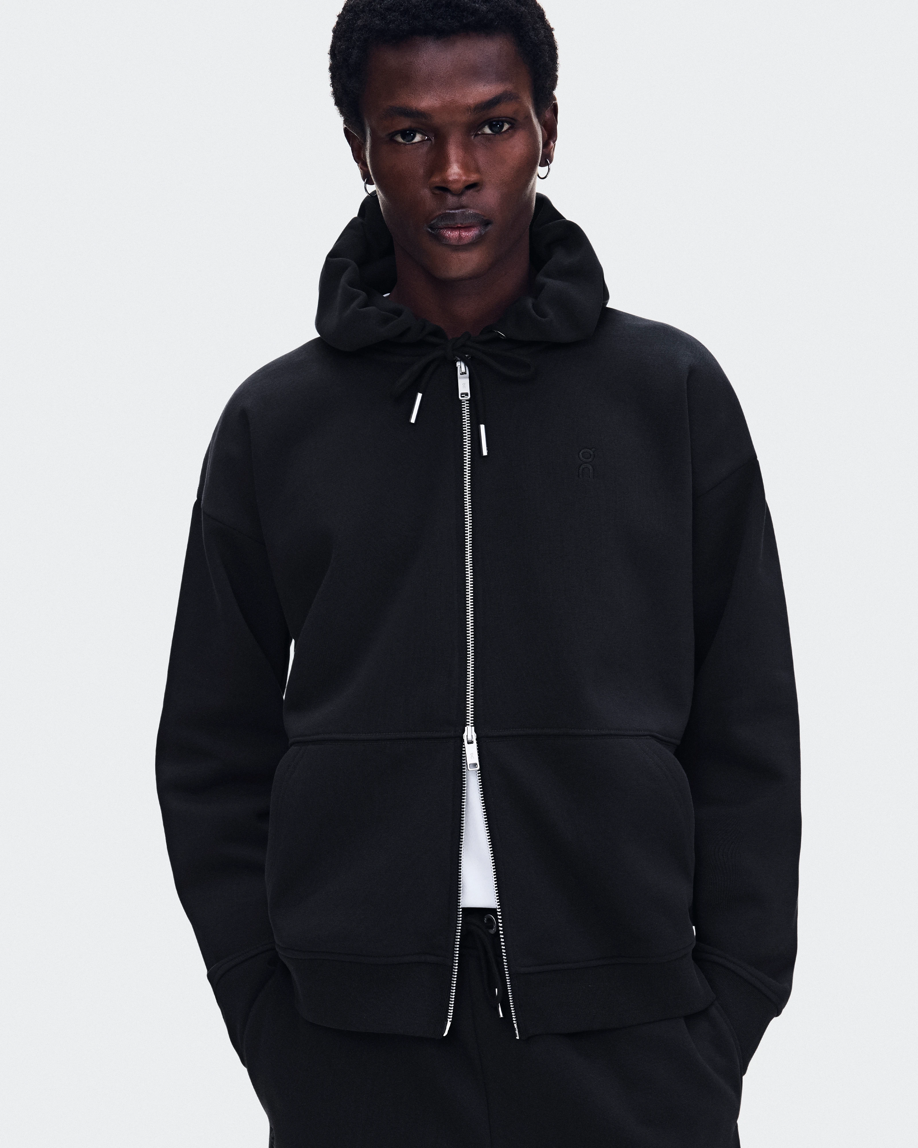 On Club Collective Full Zip Hoodie Black Homme – Votre pièce casual réinventée Sweats à capuche et sweats