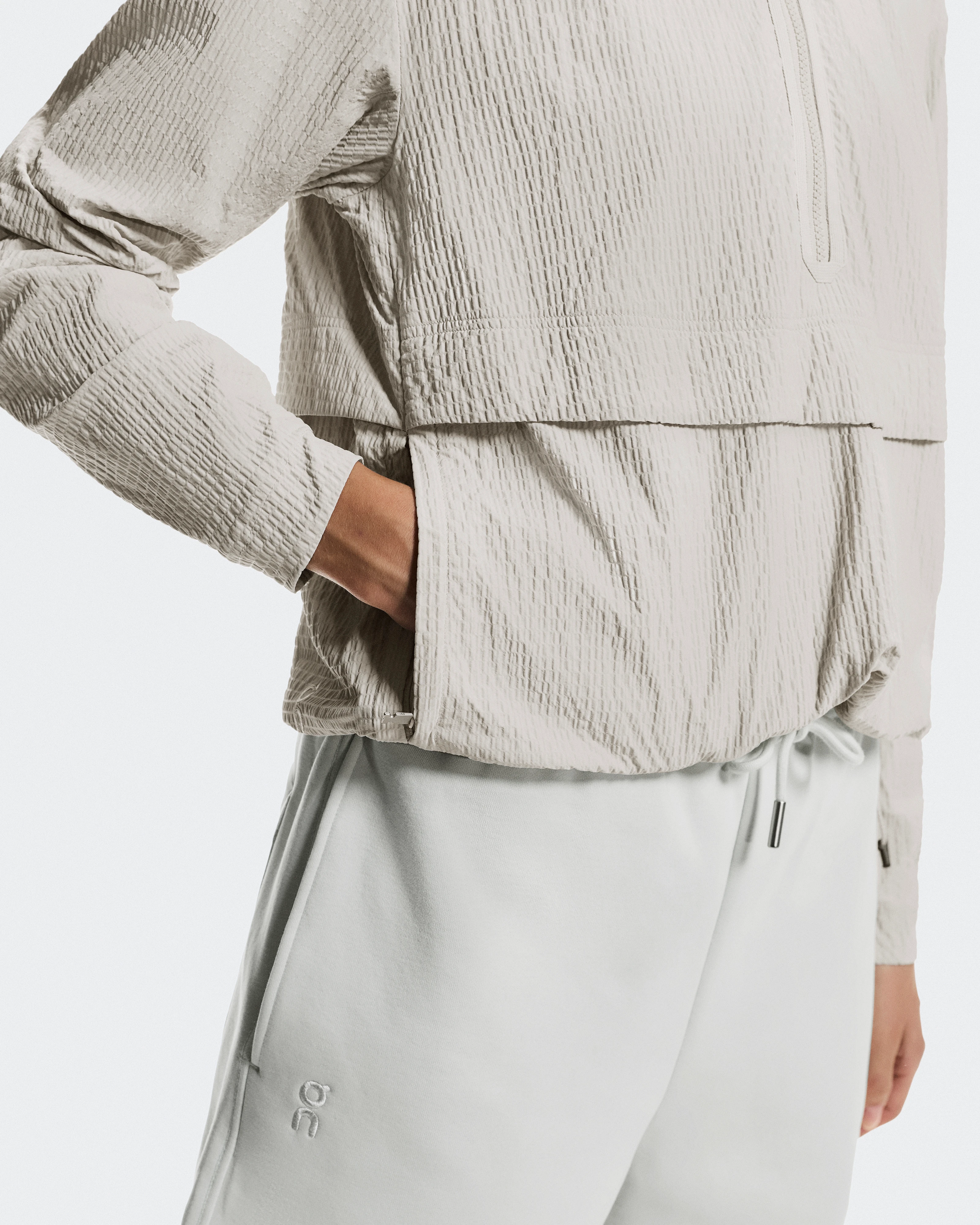 On Courtside 1/2 Zip Eaze Sand Women Hoodies and sweatshirts