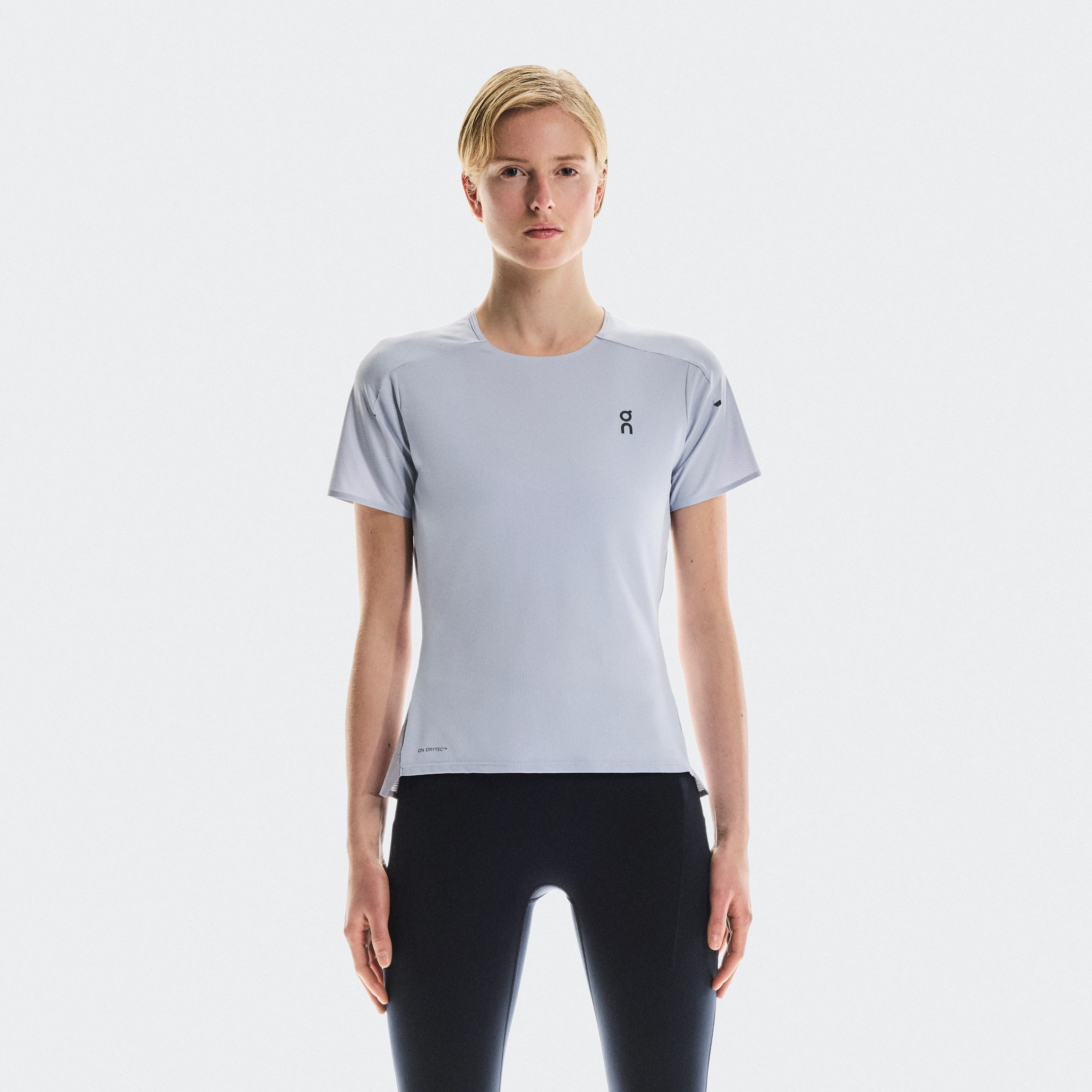 On Performance-T Grey Pink Women Women – Long runs, short runs, warm weather Tops and t-shirts