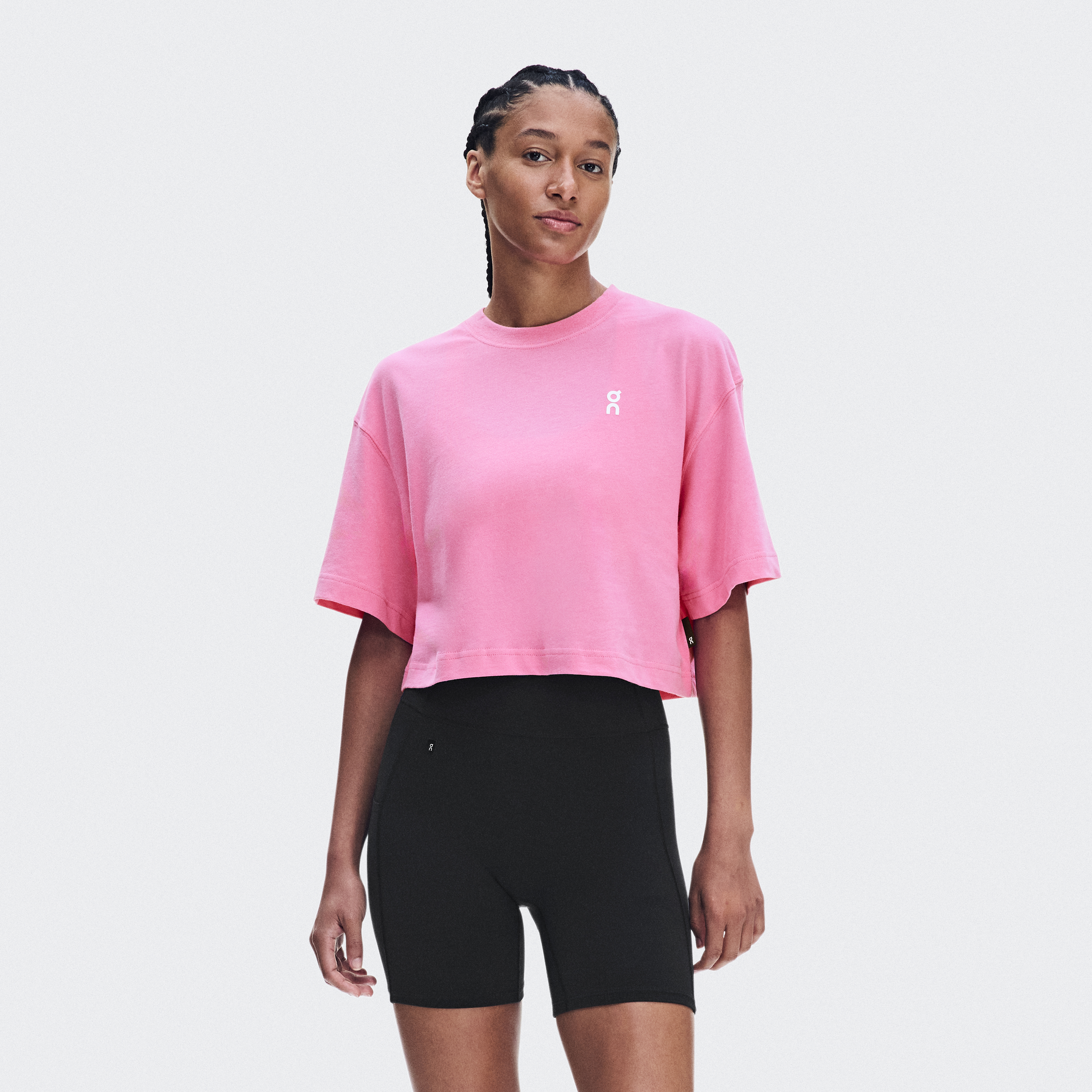 Club Boxy-T Shirt in Bubblegum