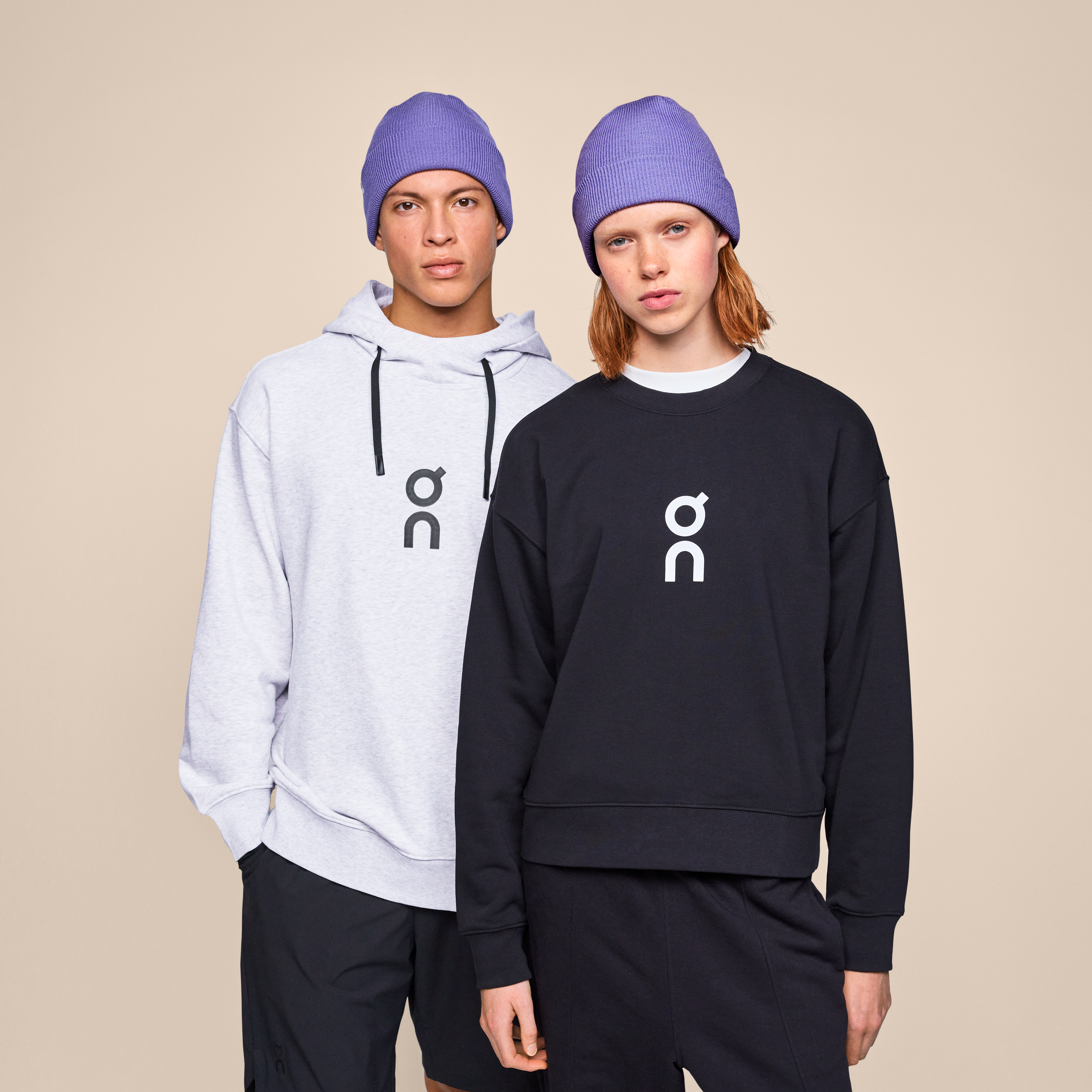 On Merino Beanie Purple Unisex Unisex – Cold weather, soft-touch, temperature balancing Headwear