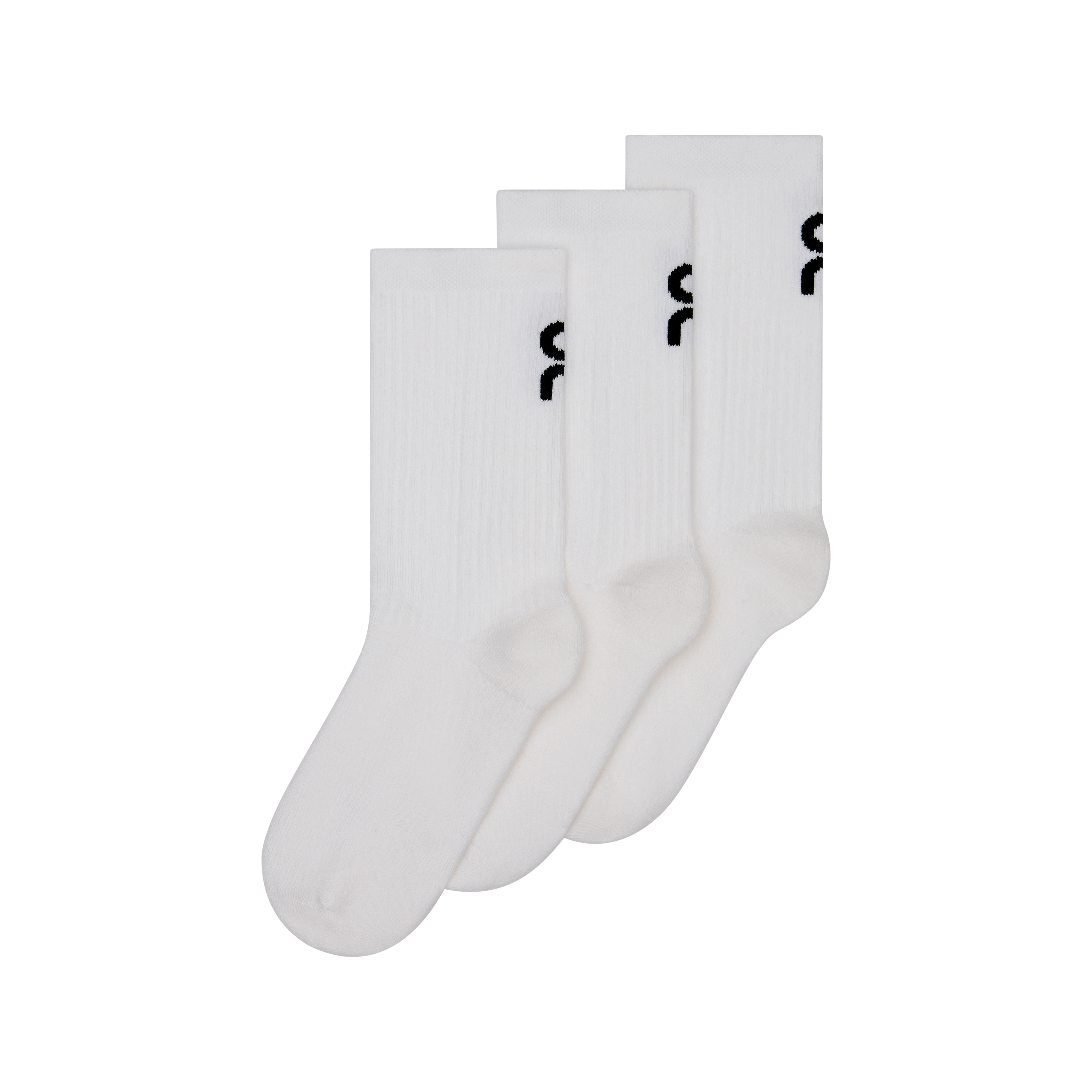 Logo Sock High 3P Kids in White