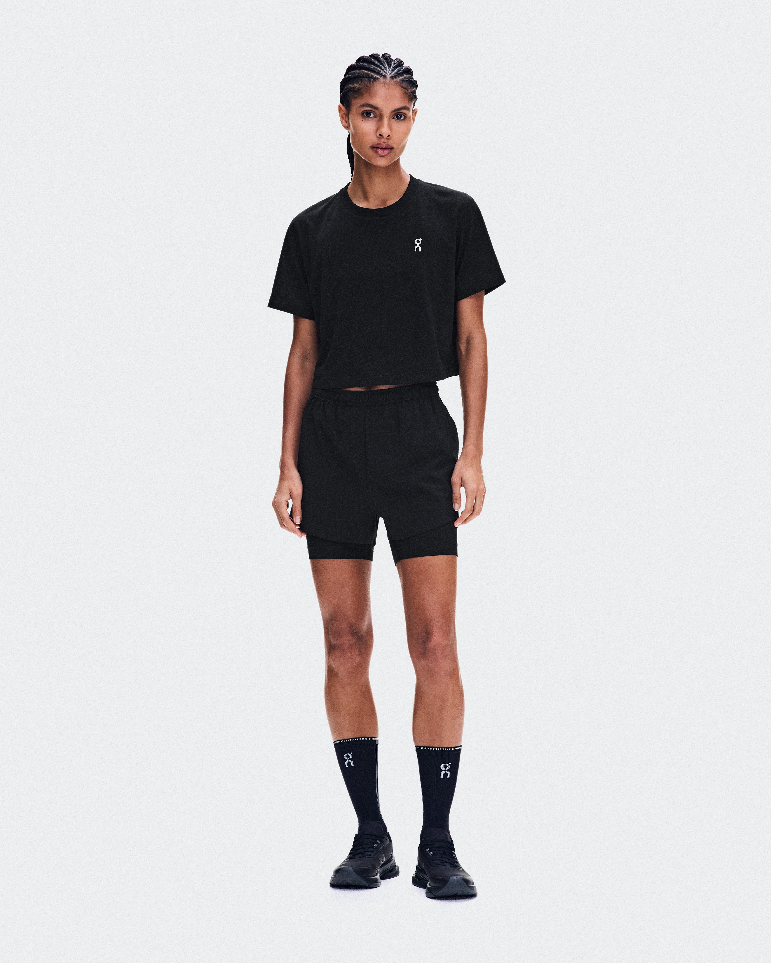 On Train 2-in-1 Shorts Black Women Shorts