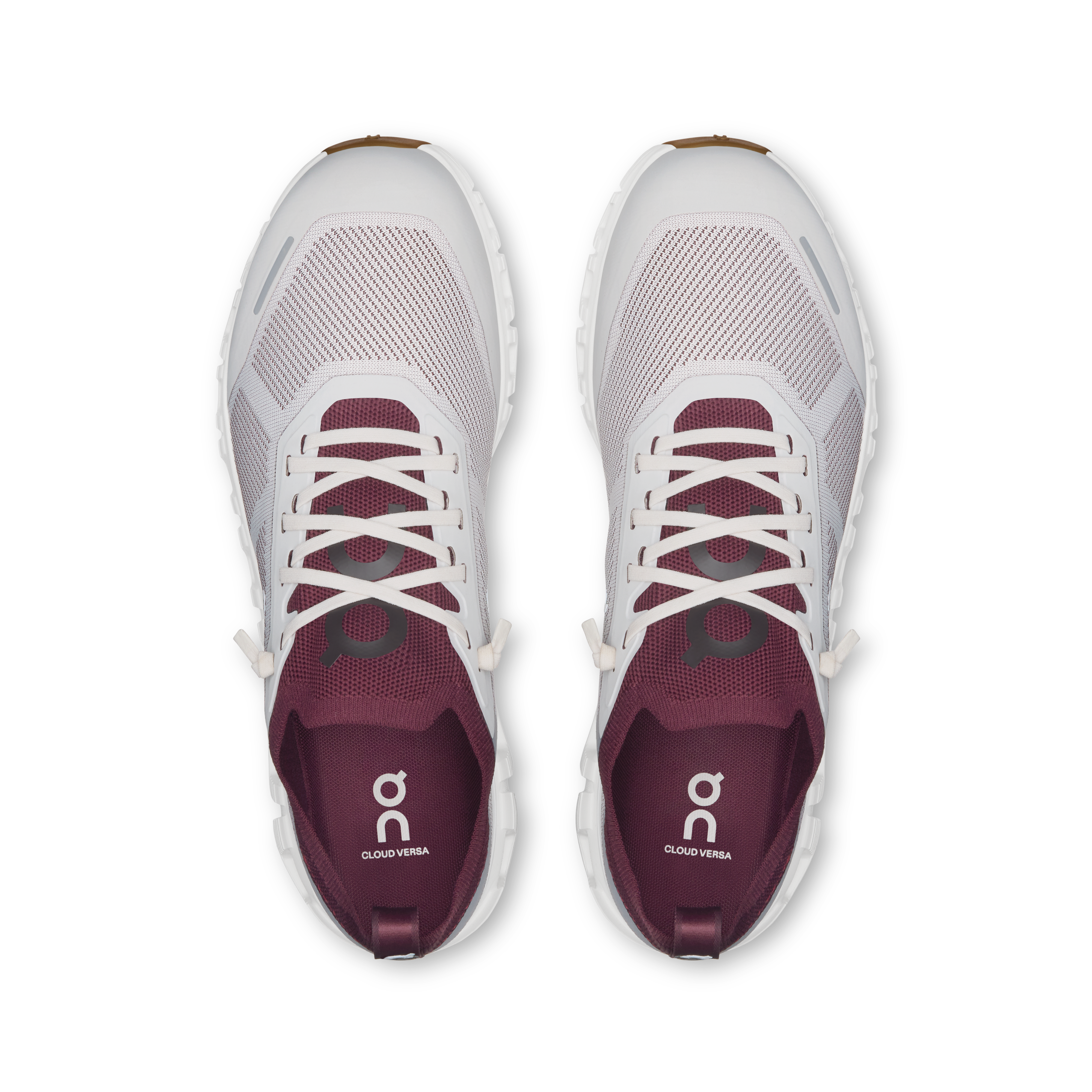 On Cloud 6 Versa Silver & Maroon Uomo Vita attiva Scarpe