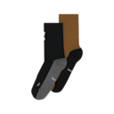 Trail Sock High 2P in Black/Sphinx