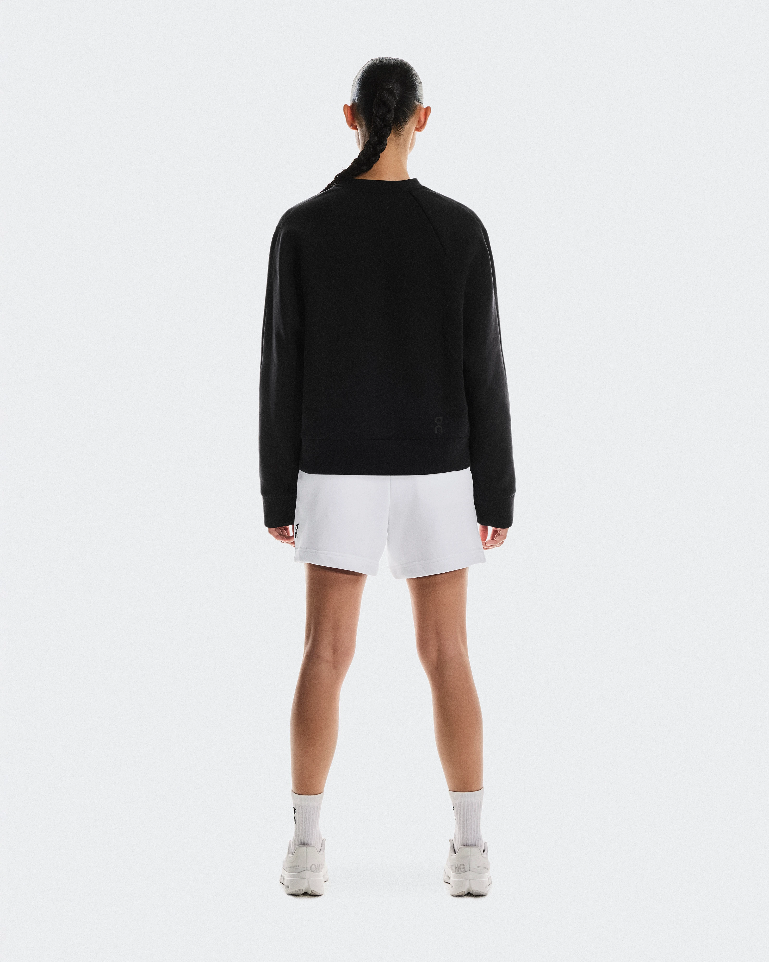 On Focus Tech Crew Black Women Hoodies and sweatshirts