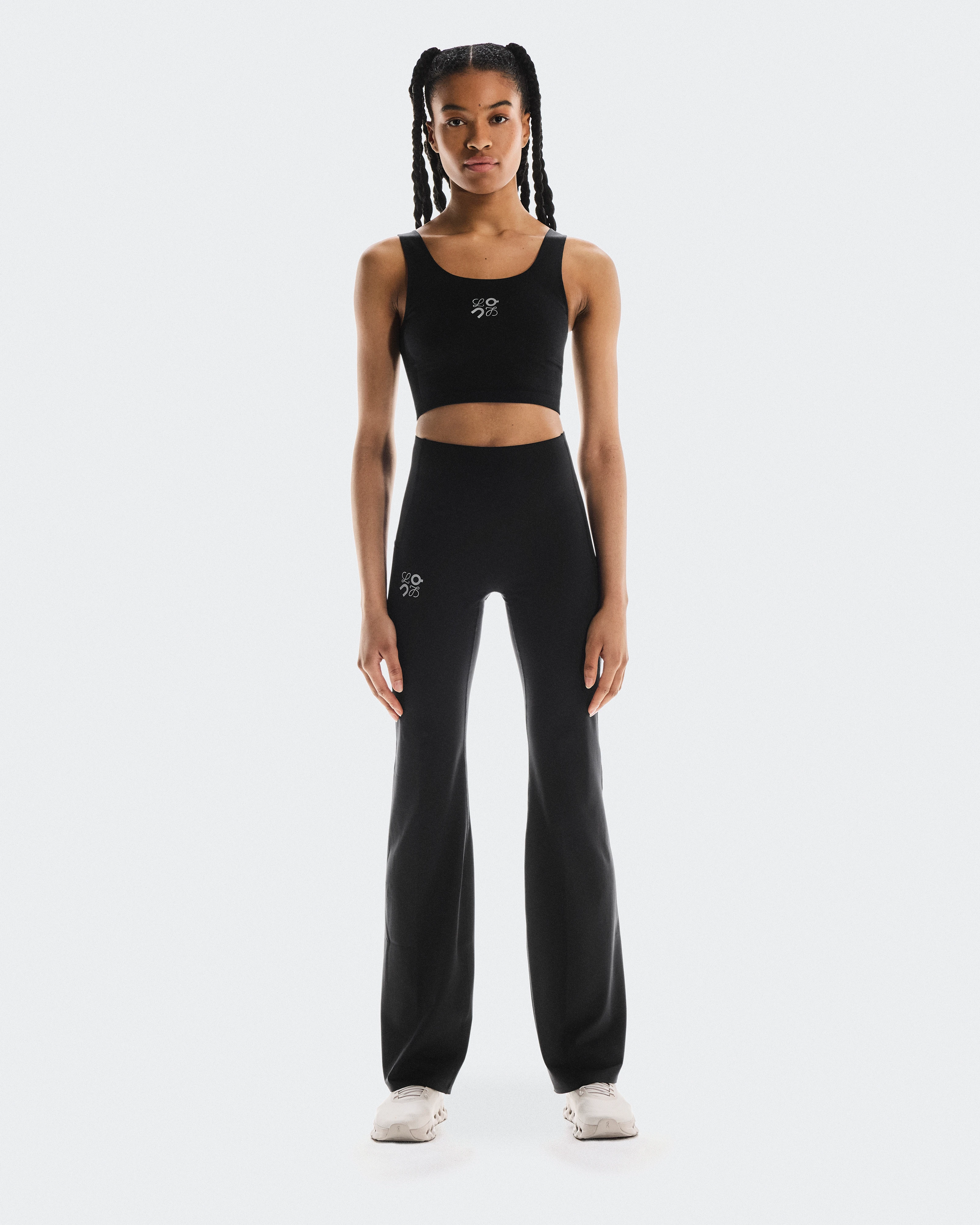 On Soft Bootleg Pants LOEWE Black Women Pants
