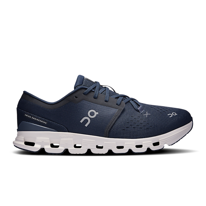 On Cloud X 4 Zapatilla para Hombre en Ink/Ivory, Talla: 47.5, Polyester ️