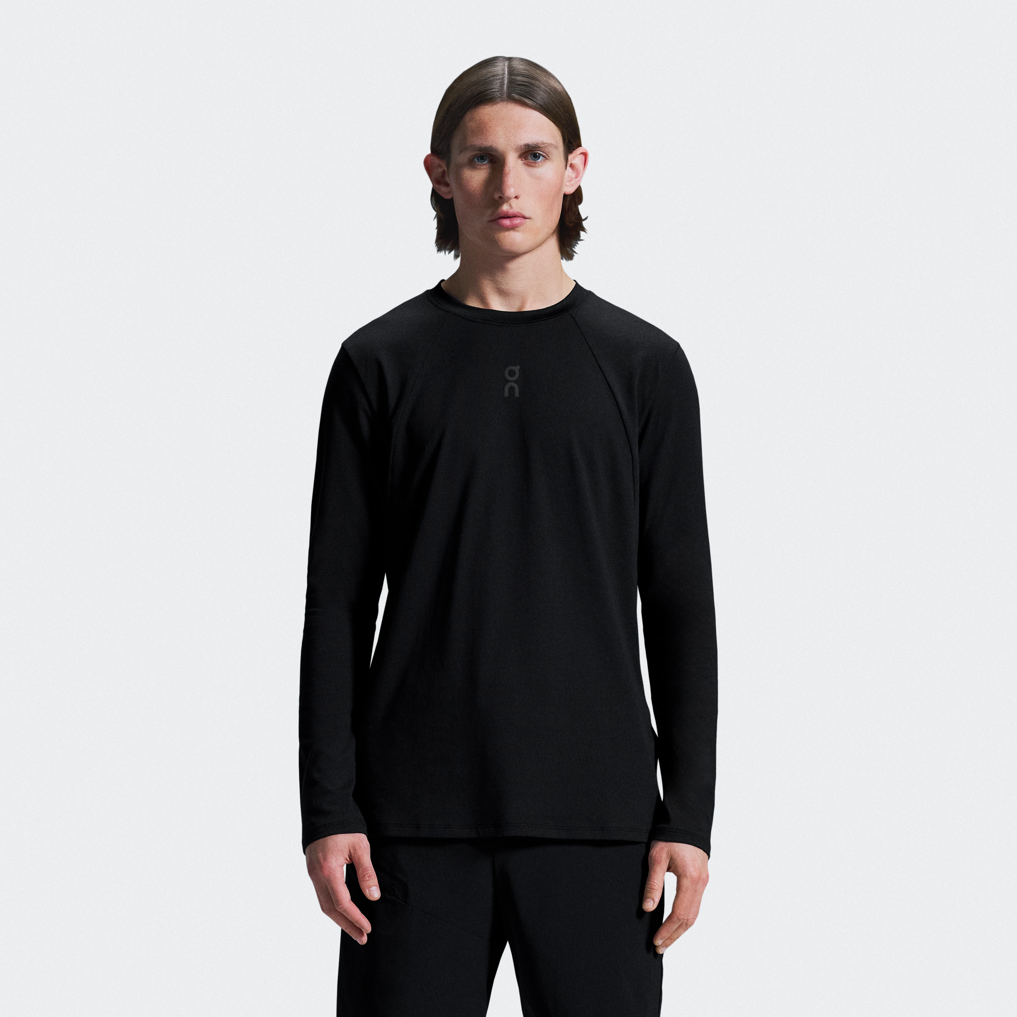 On Trek Long-T Black Men – Hiking, outdoor, lightweight Tops and t-shirts