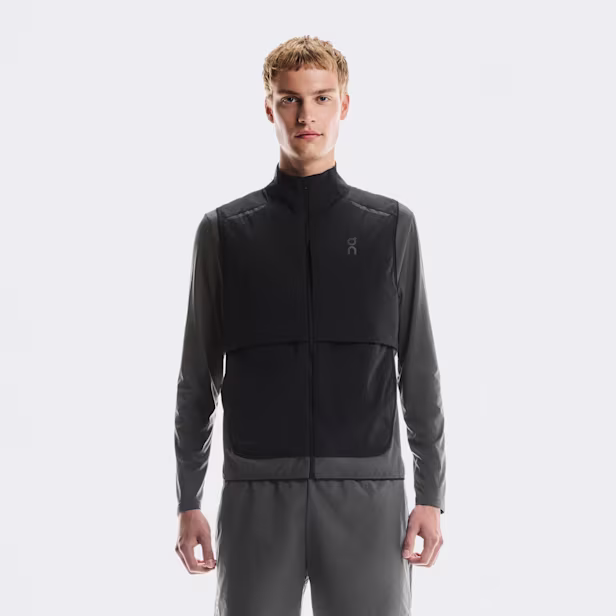Weather Vest in Black/Eclipse