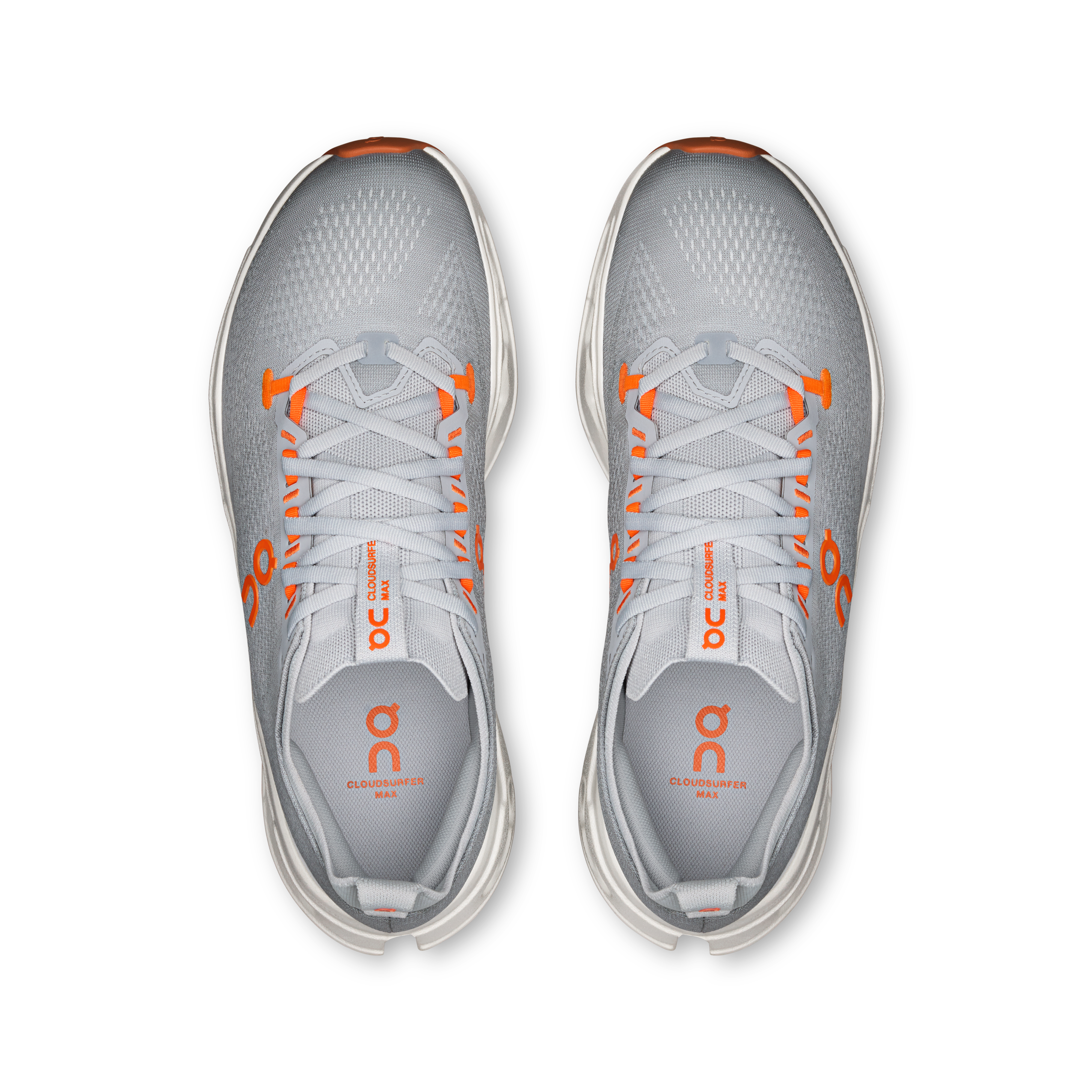 On Cloudsurfer Max Glacier & Flame Men Shoes