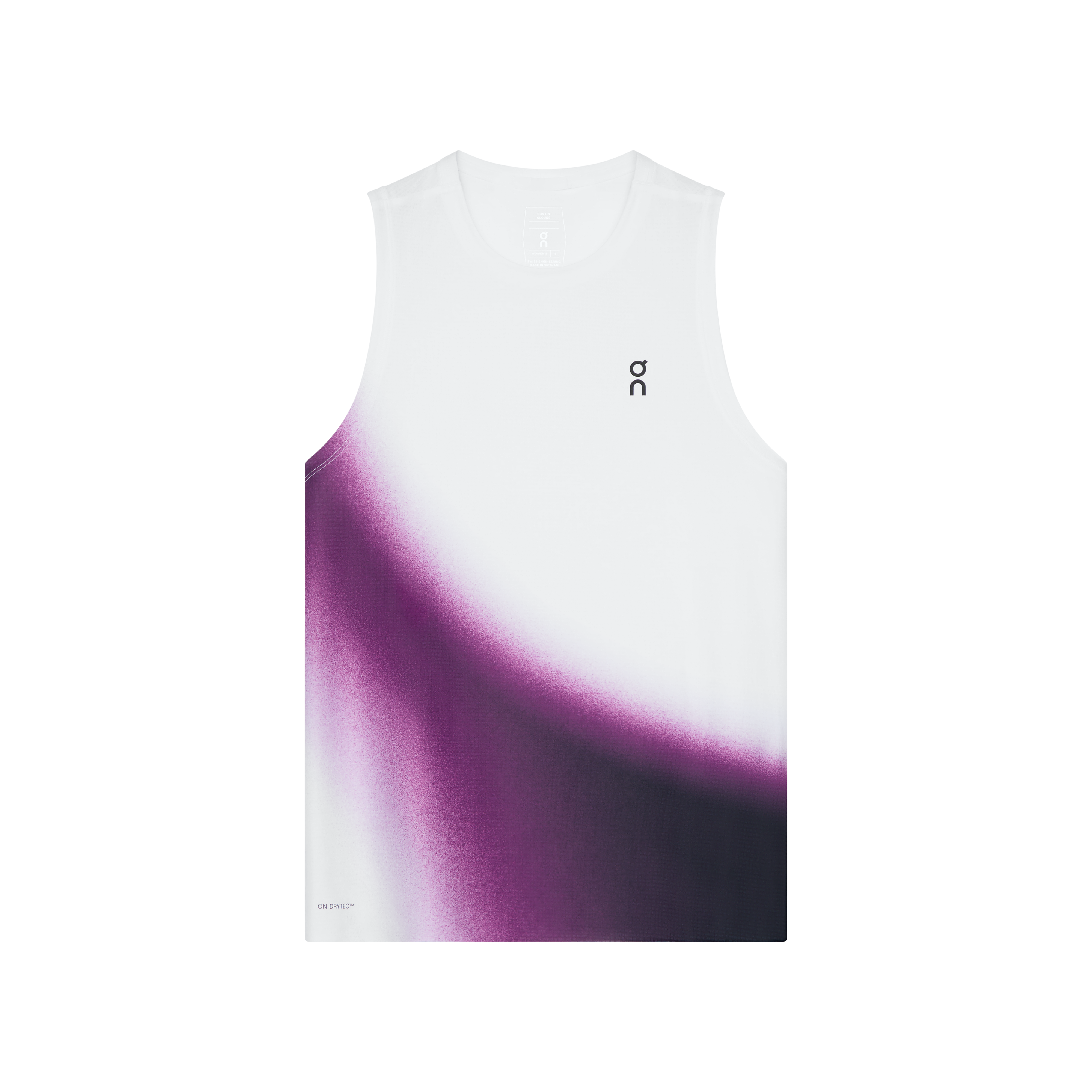 Court Tank Top Swing in White/Cassis