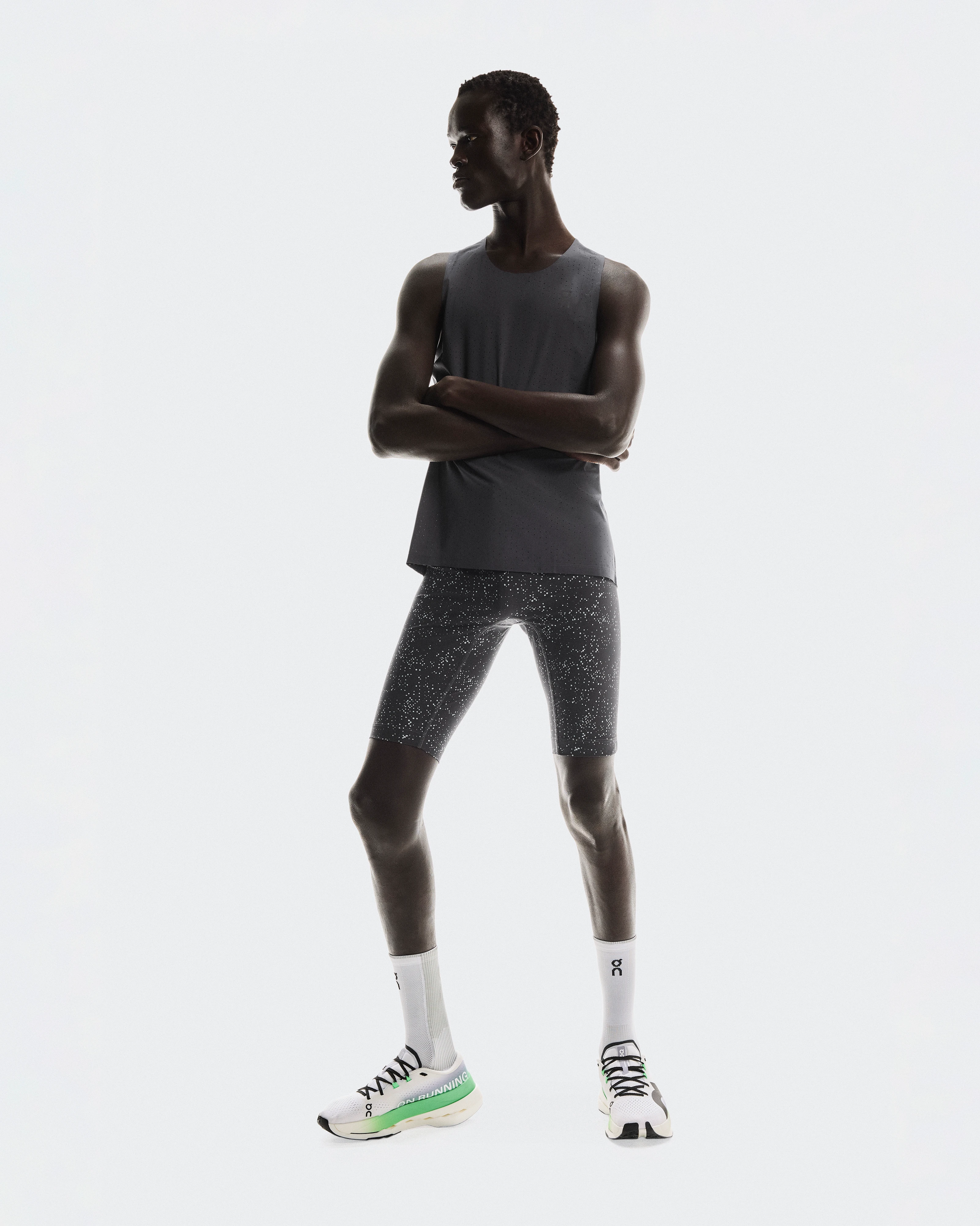 On Race Tights Half Iron & Glacier Men Tights