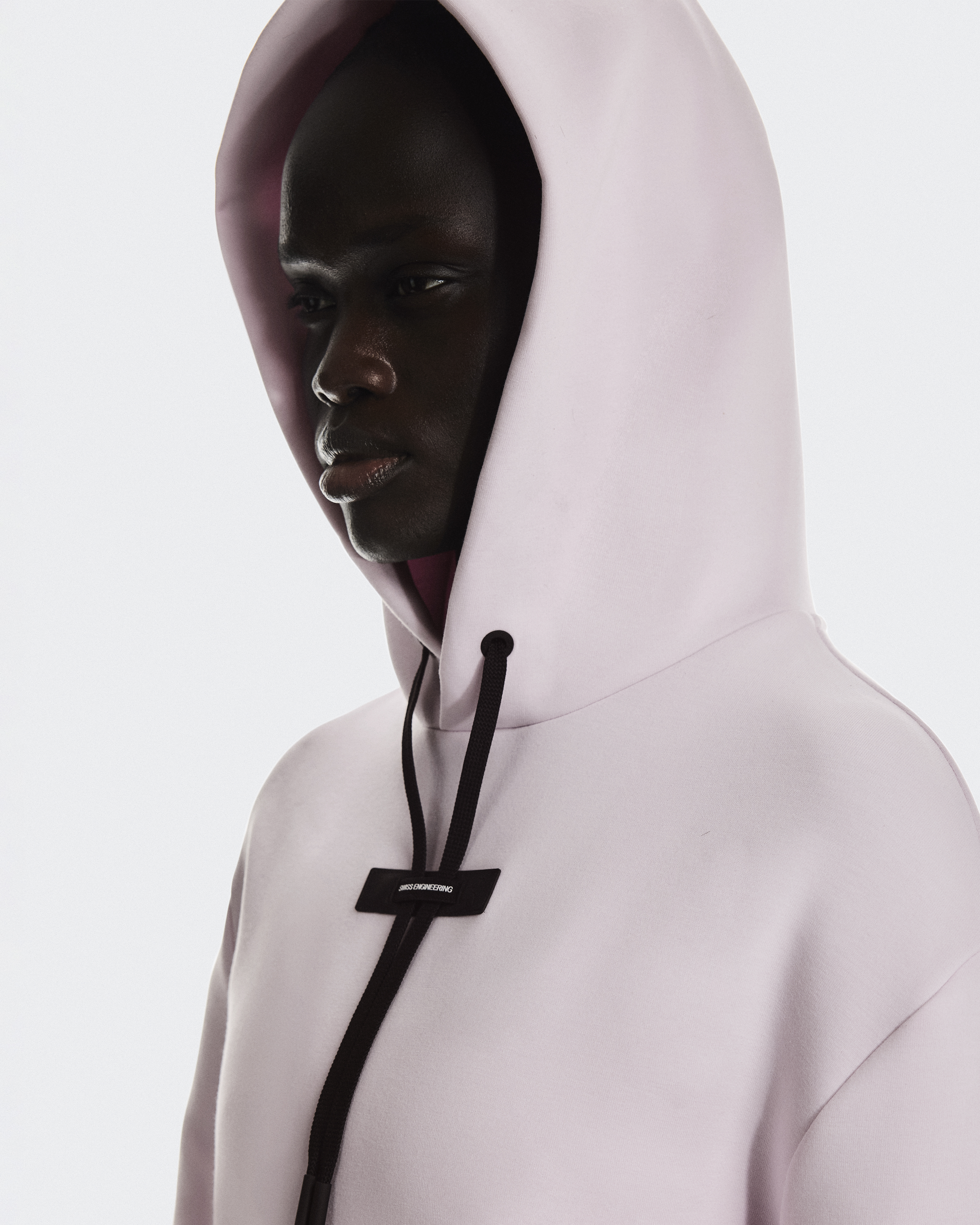 パーカー・フーディ HUECLOSET Brushed Two Way Hood Zip-Up SW58 H2H Womens Slim Fit Zip Up Lightweight Long Sleeve Hoodie