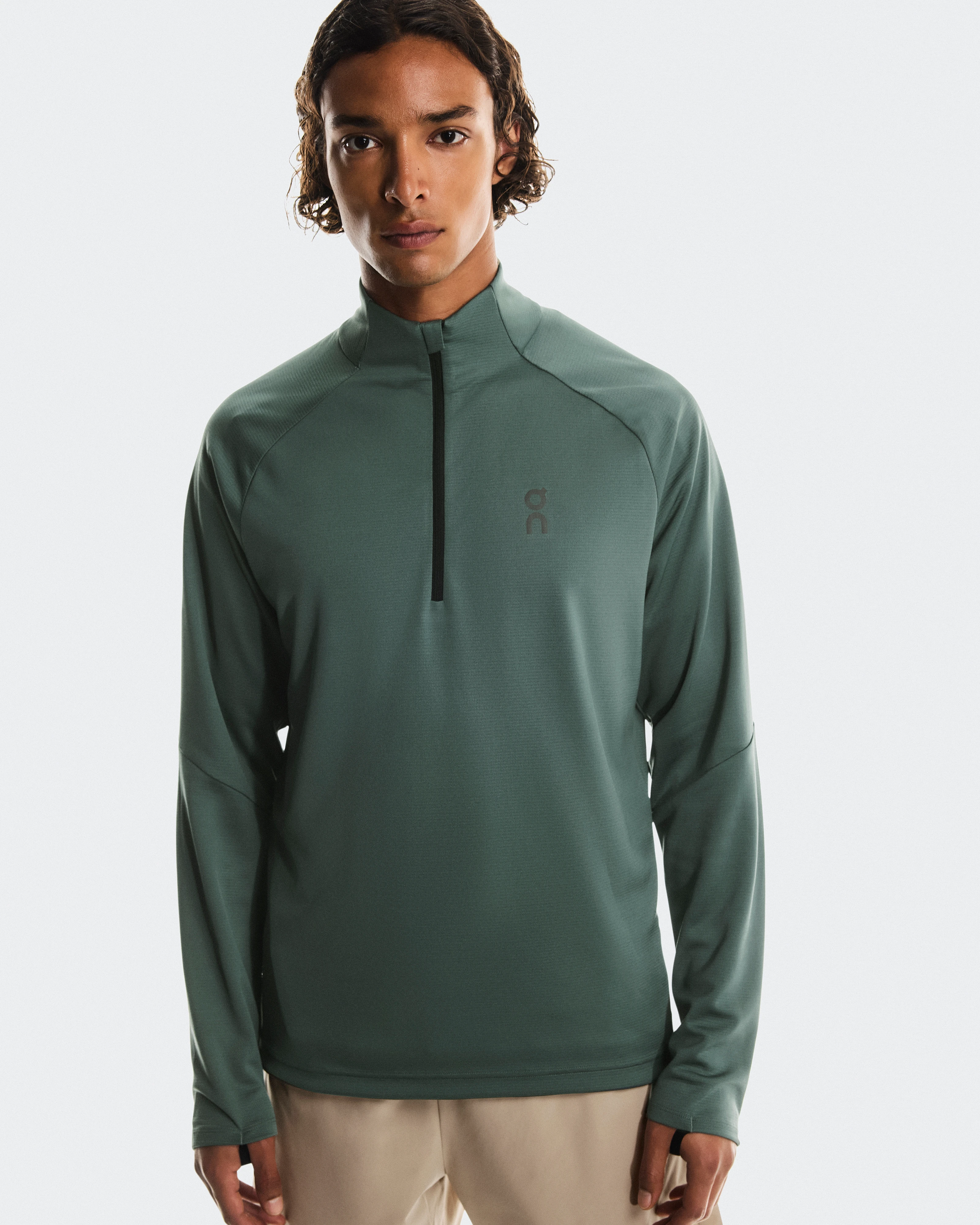 On Climate Shirt Olive Men Hoodies and sweatshirts