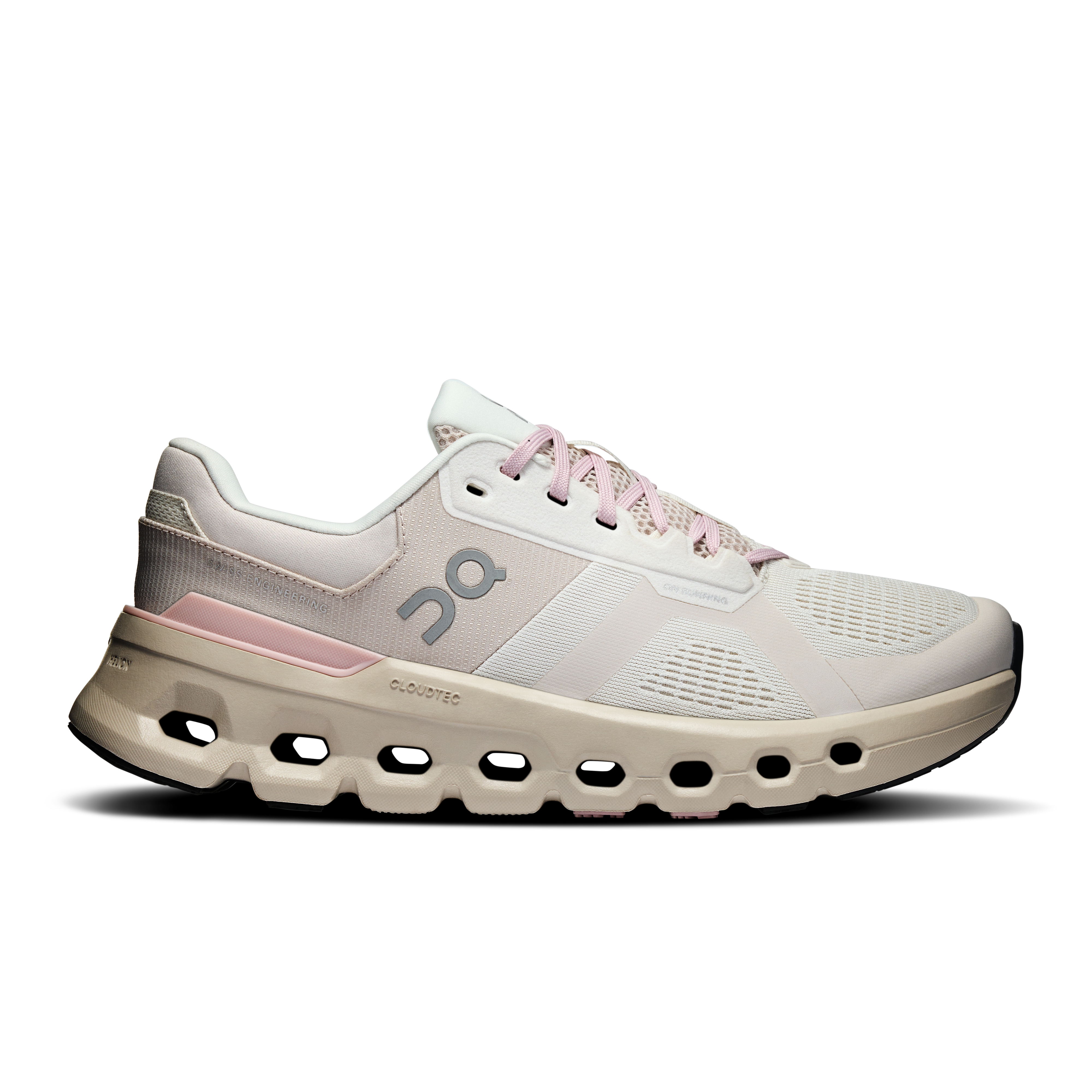 Cloudrunner 2 Wide Road Running Shoe in Ivory/Mauve