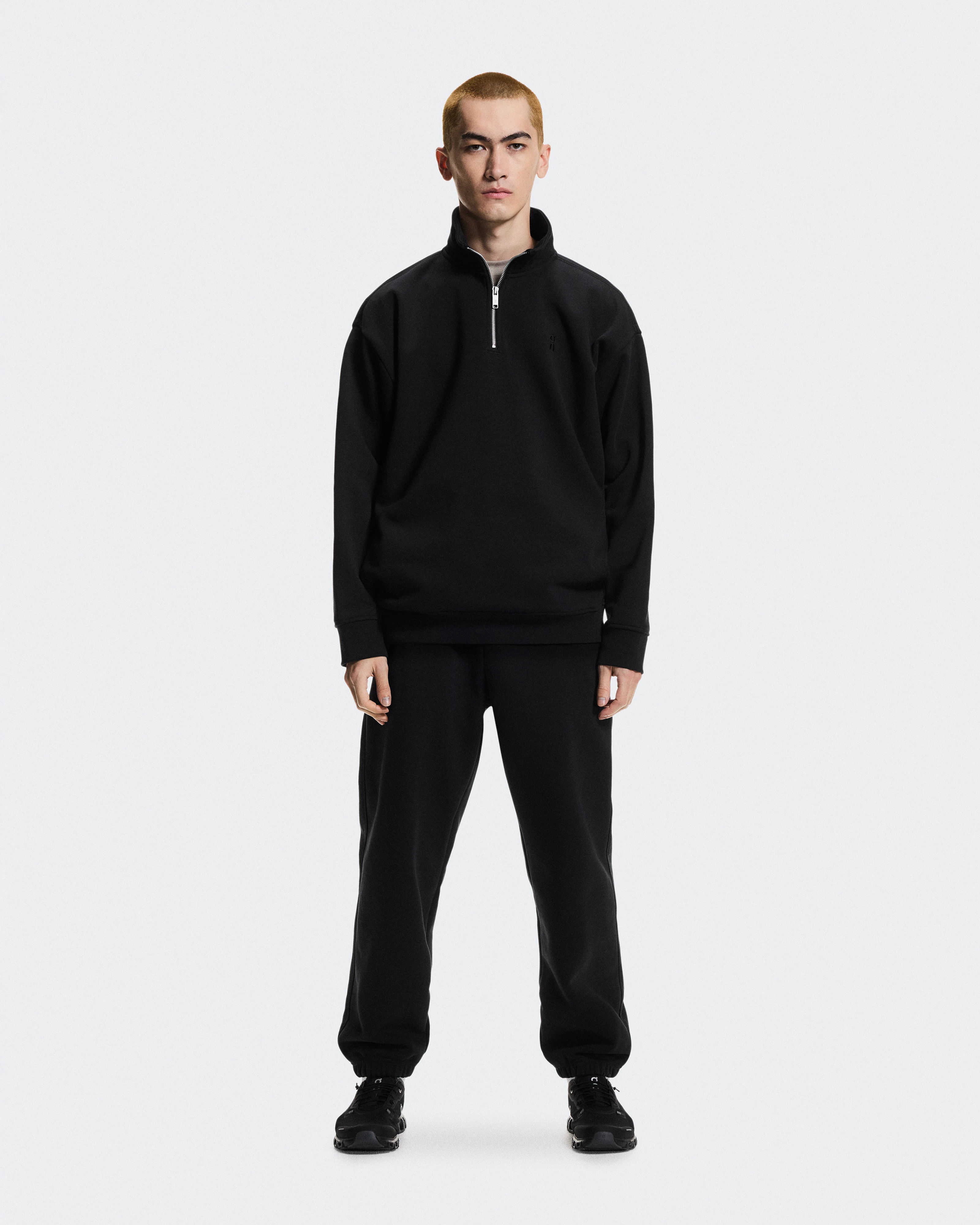 On Club Collective 1/4 Zip Black Men Hoodies and sweatshirts