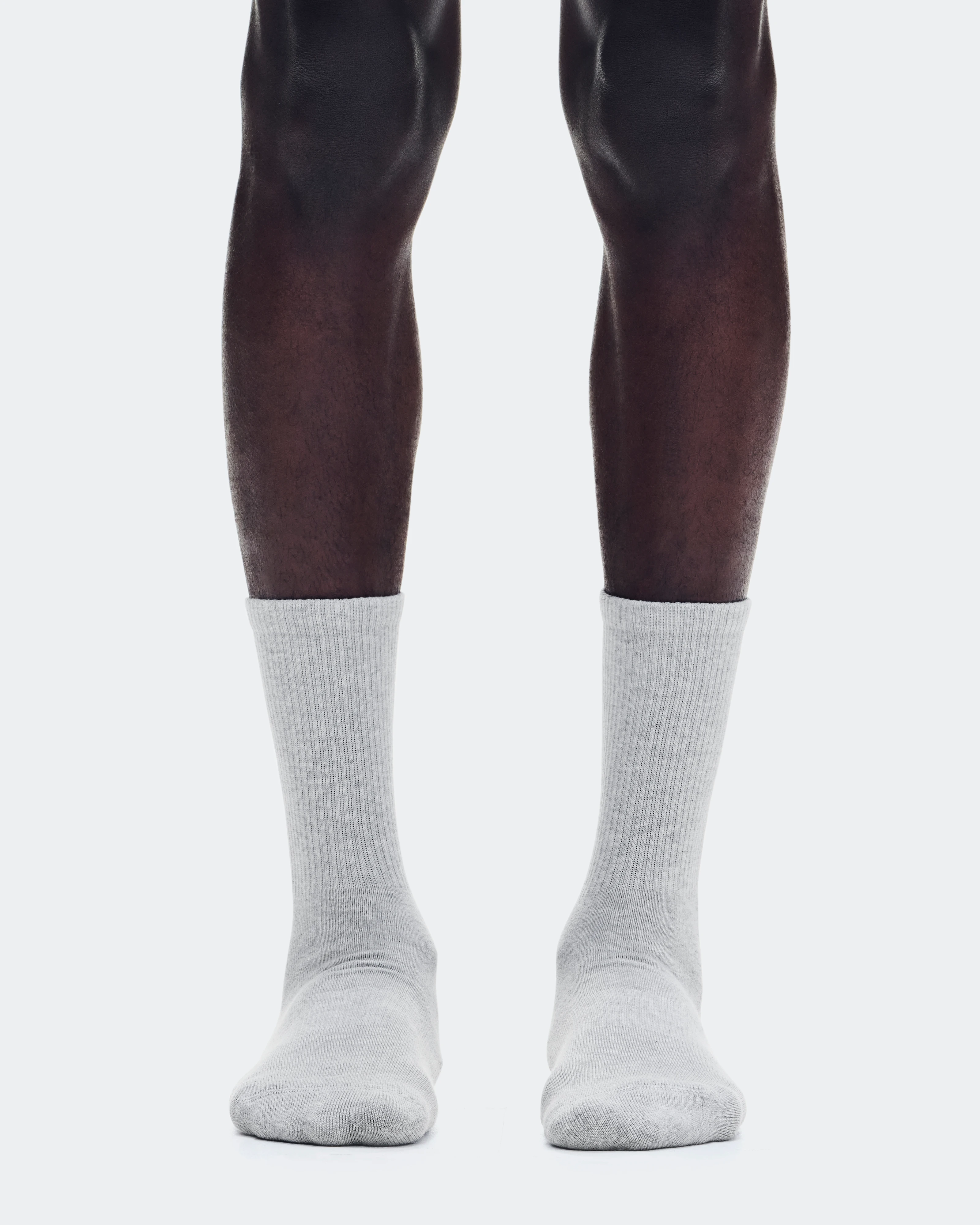 On Club Sock High 2P Heather Gray Unisex Socks