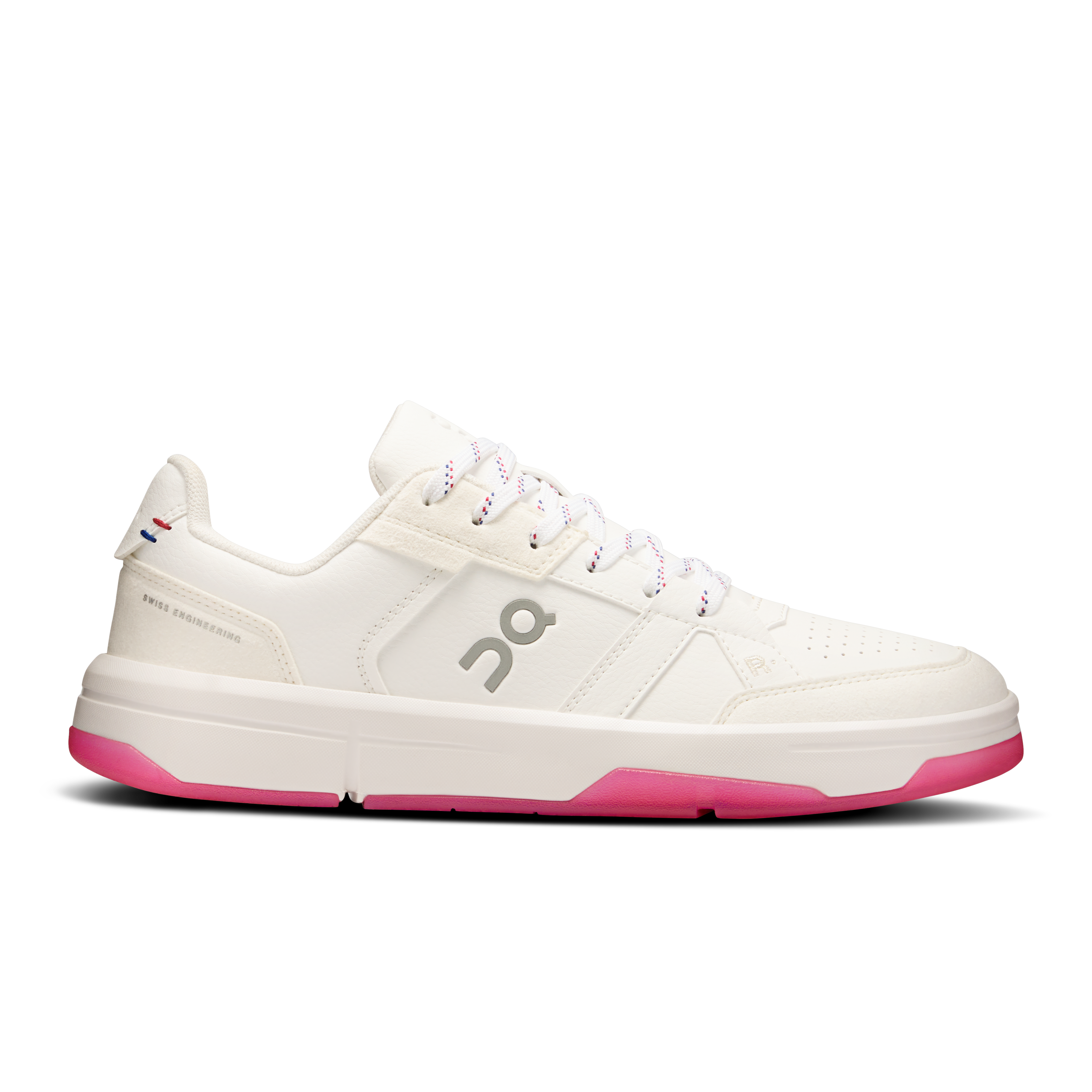 On THE ROGER Clubhouse Weiß Rosa Damen Damen – Lifestyle, Alltag, Tennis-inspiriert Schuhe