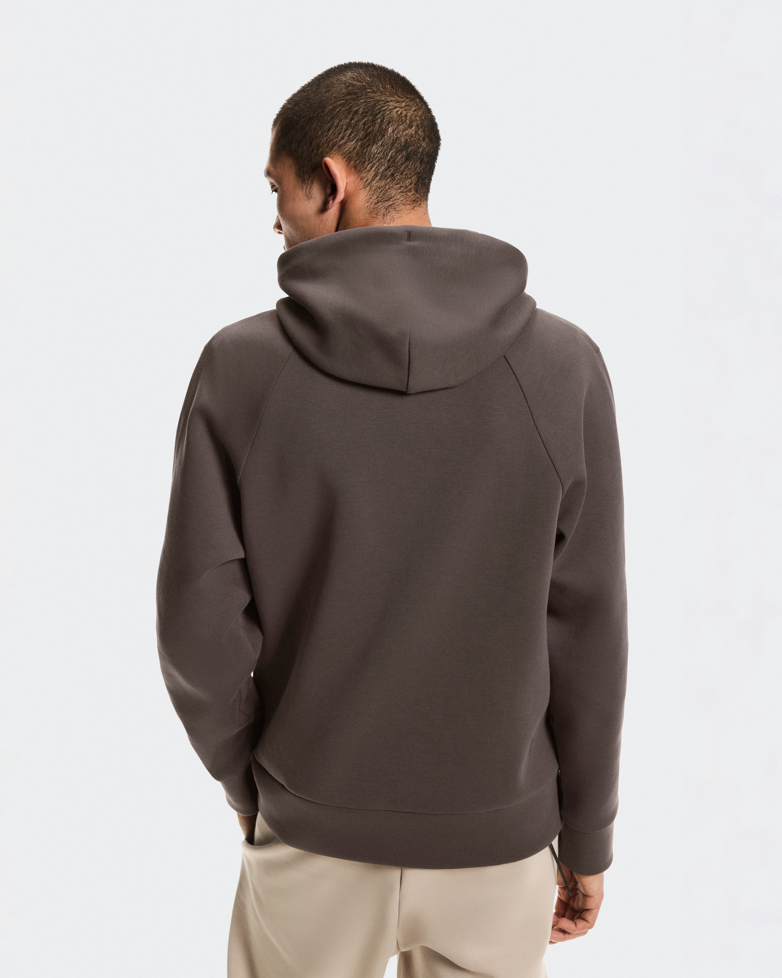 On Focus Tech Zip Hoodie Pebble Men Hoodies and sweatshirts