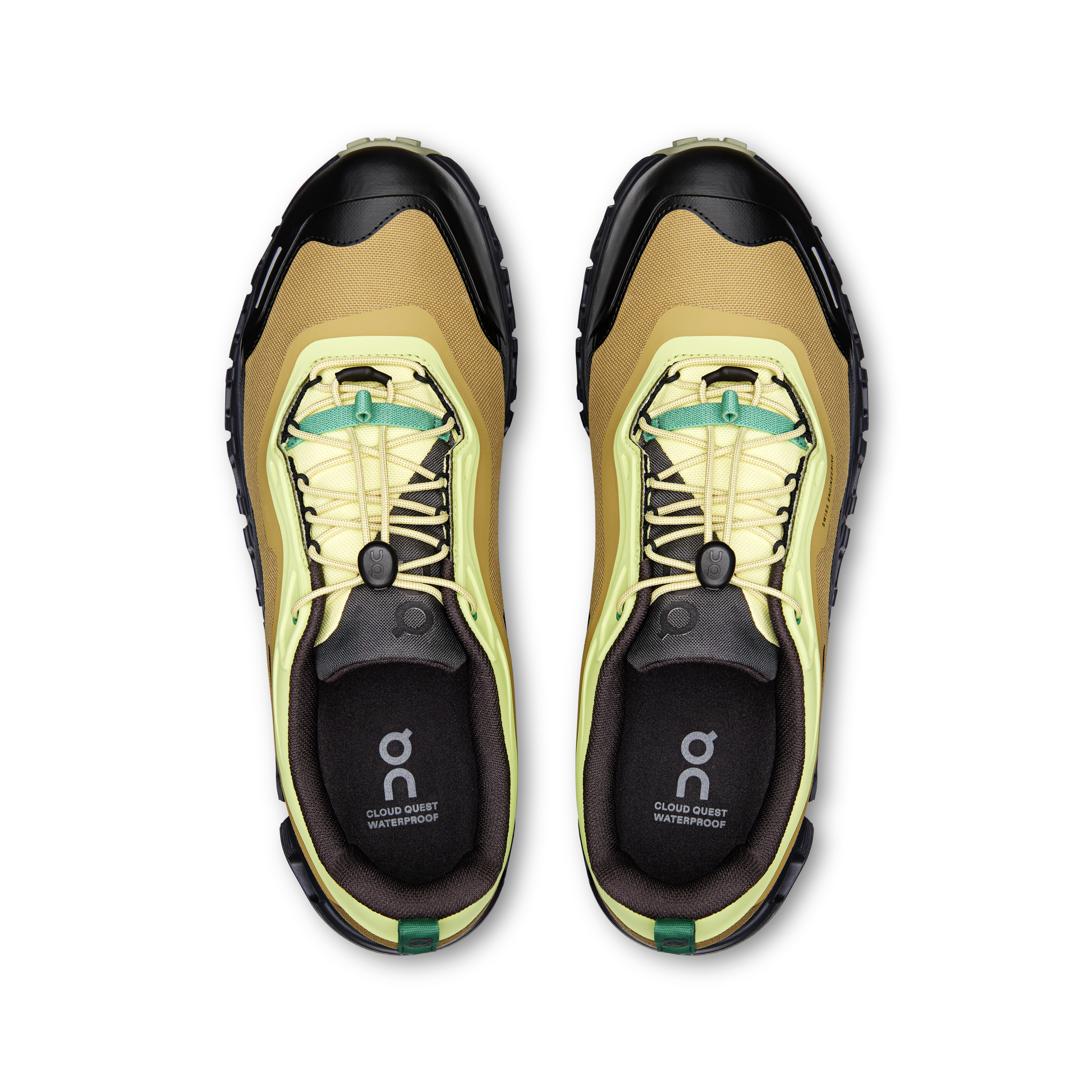 On Cloud 6 Geo Waterproof Limelight & Safari メンズ デイリー シューズ