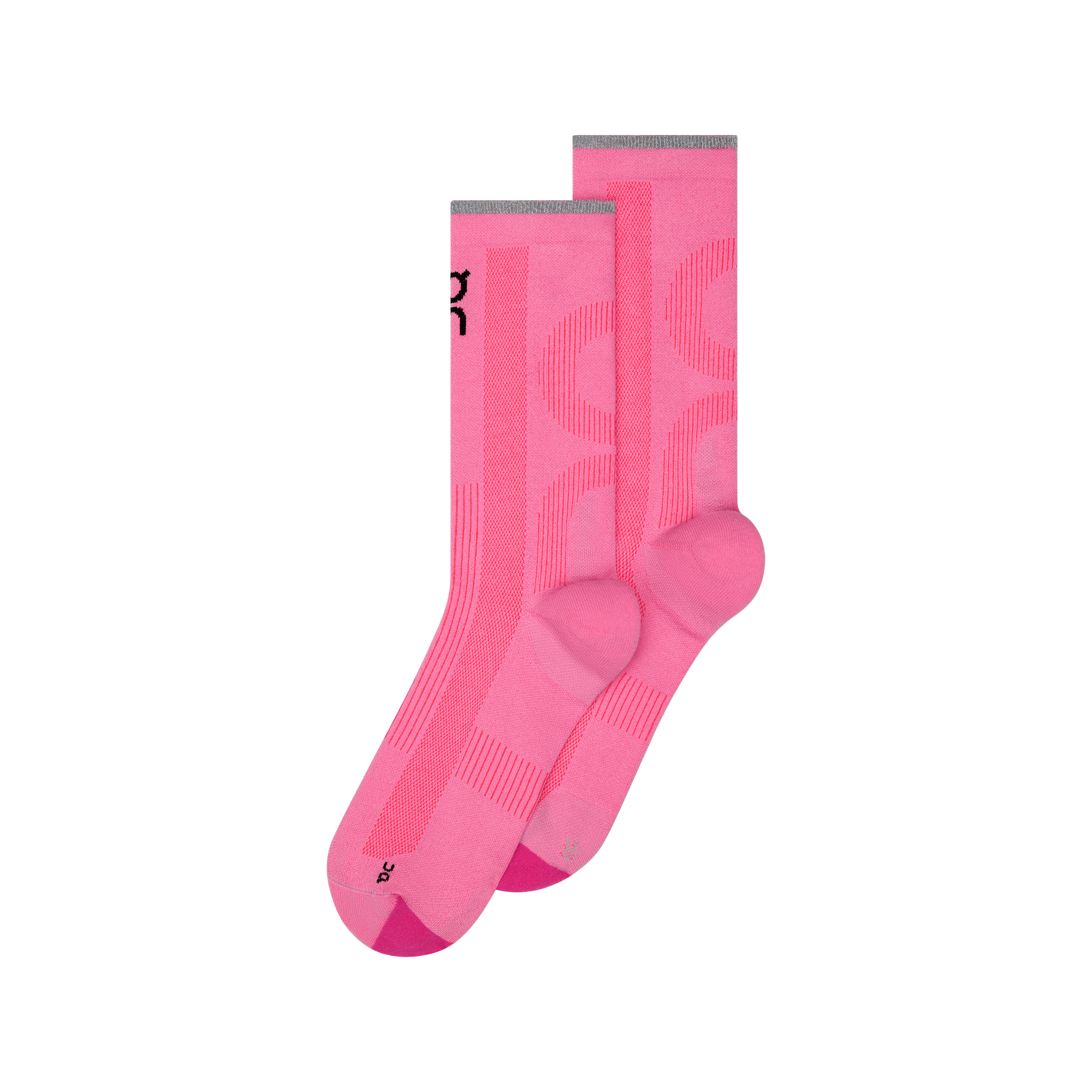 Elite Run Sock High in Raspberry/Pink
