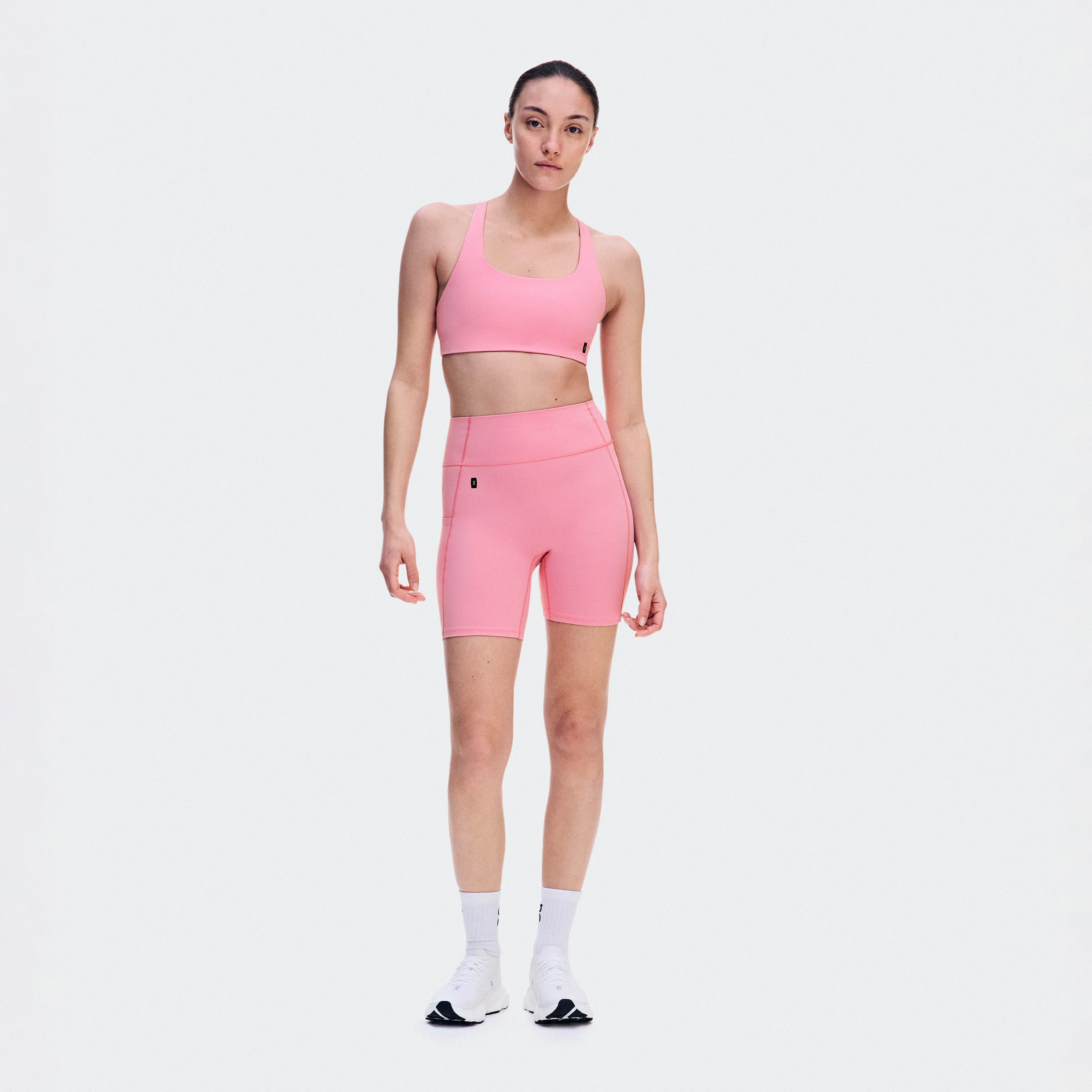 On Studio Leggings Short 6" Magnolia Donna – Allenamenti a basso impatto Leggings