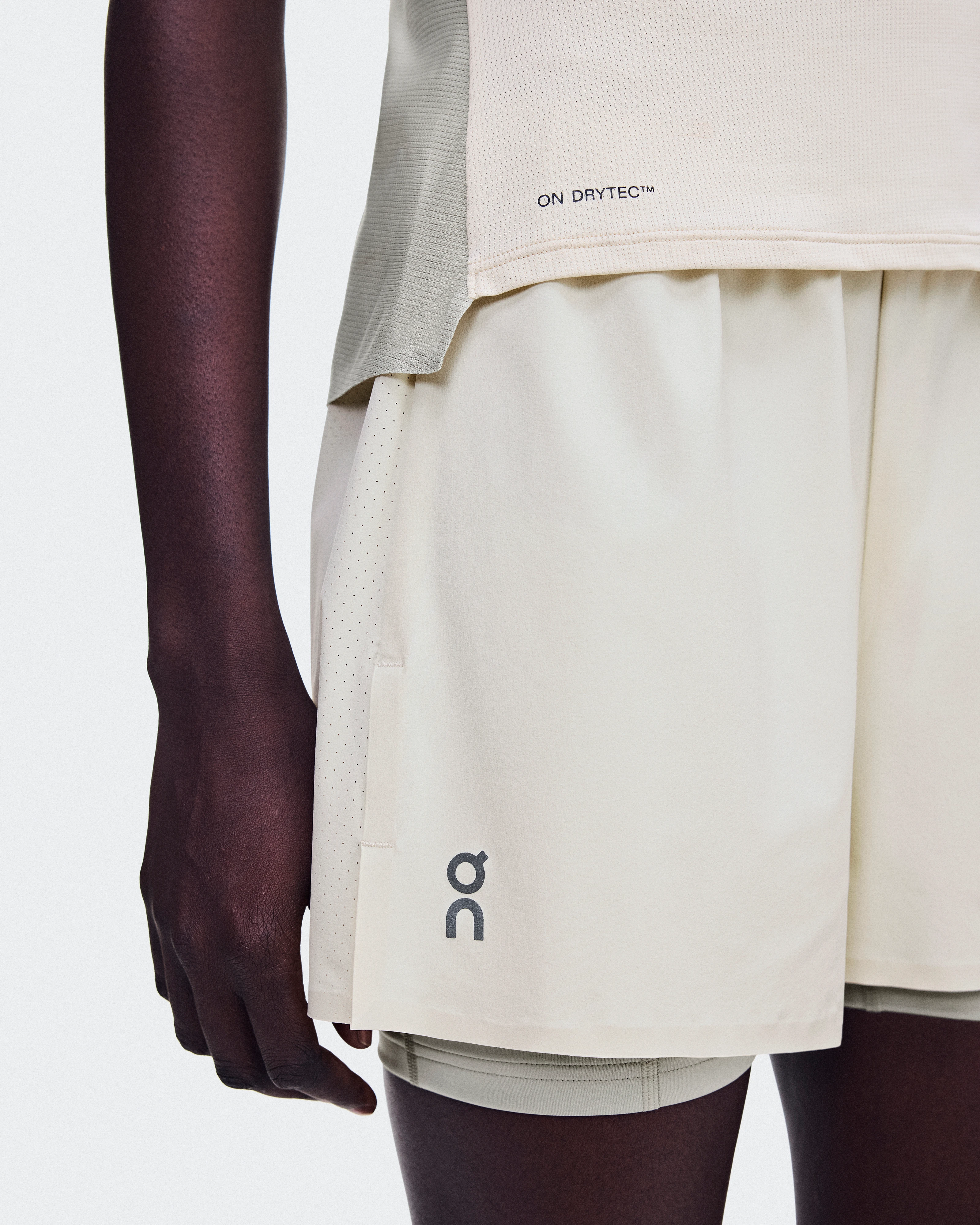 On 3" Performance 2/1 Shorts Hare & Brume Women Shorts