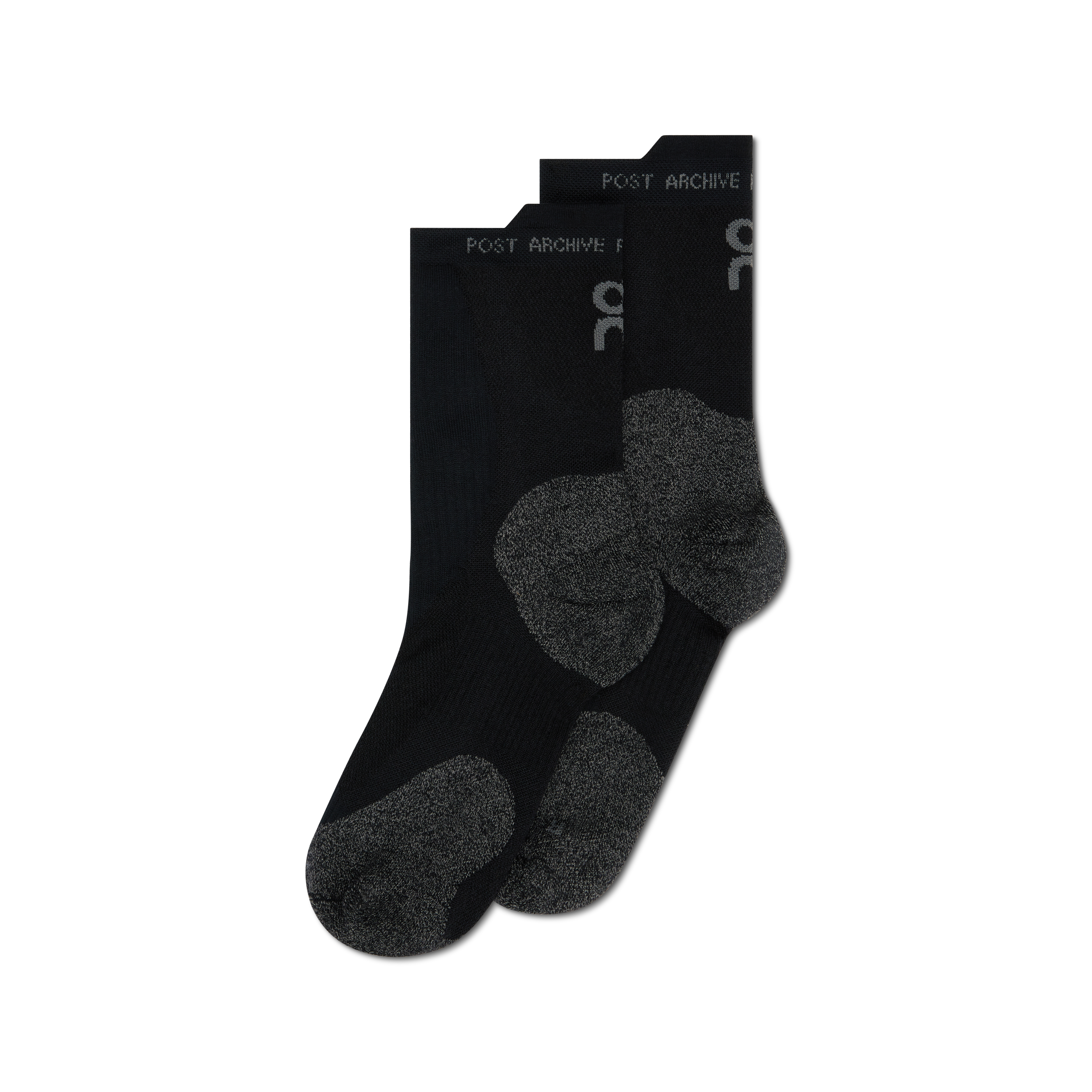 Merino Sock PAF in Black/Glacier
