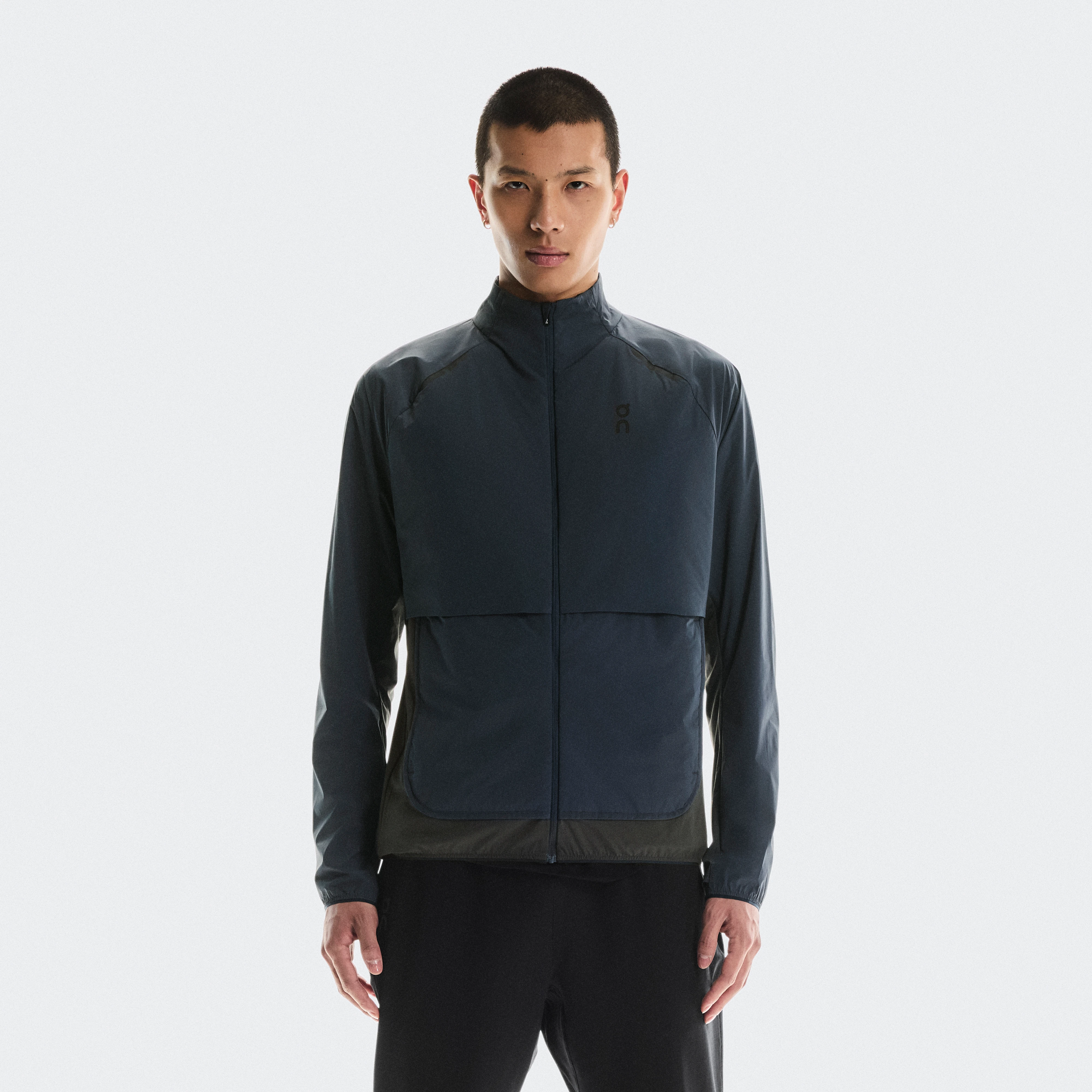 On Weather Jacket Insulated Blue Grey Men Men – Performance running, outdoor, trail running Jackets