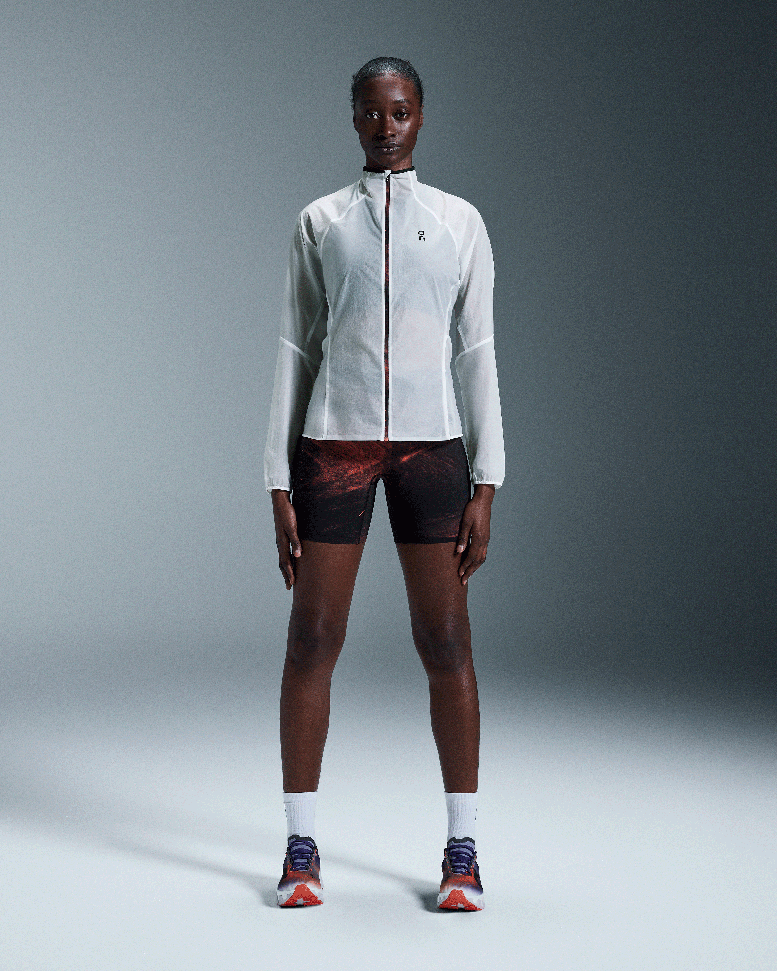 Zero Jacket in White/Flame