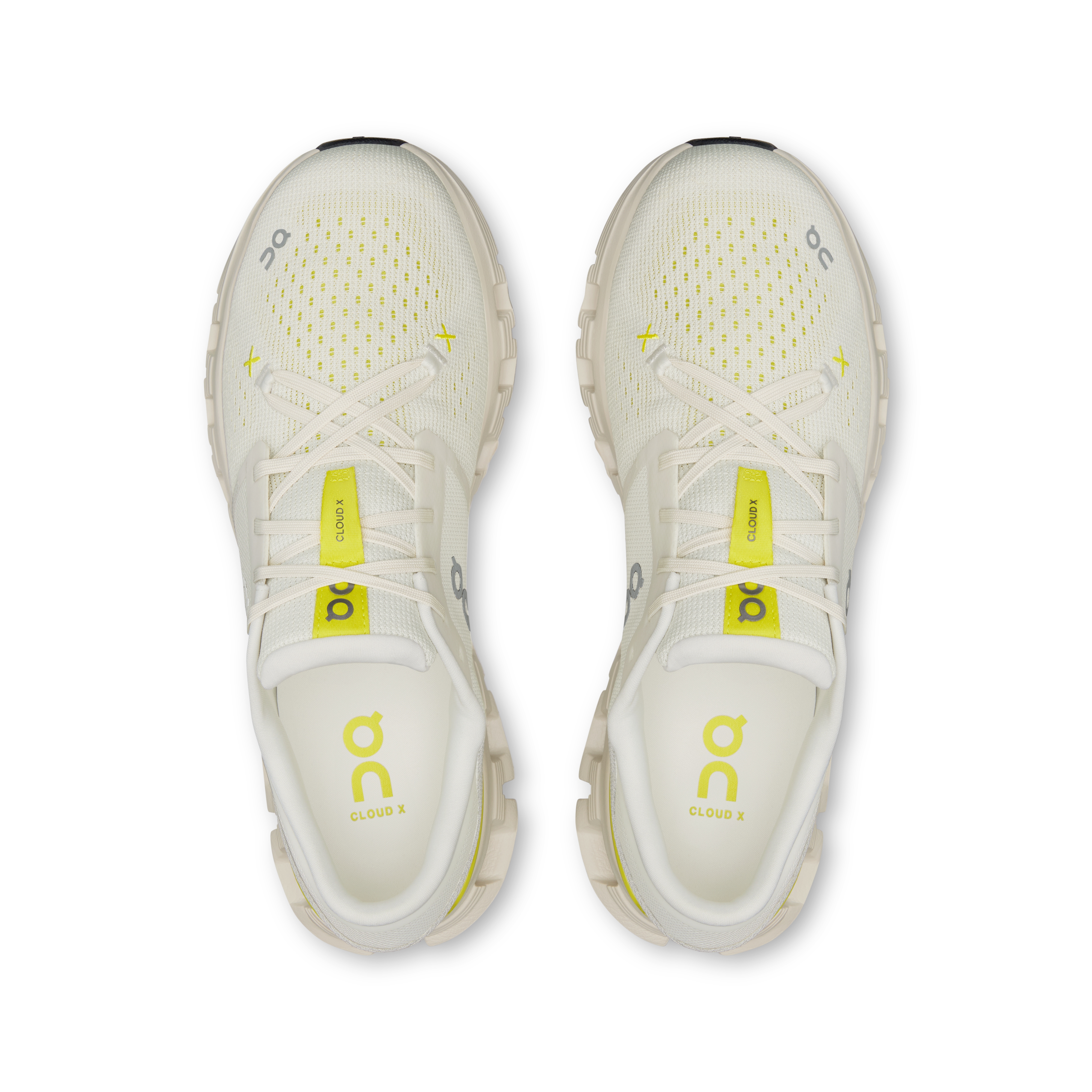 On Cloud X 4 Ivory & Lime Uomo Training Scarpe