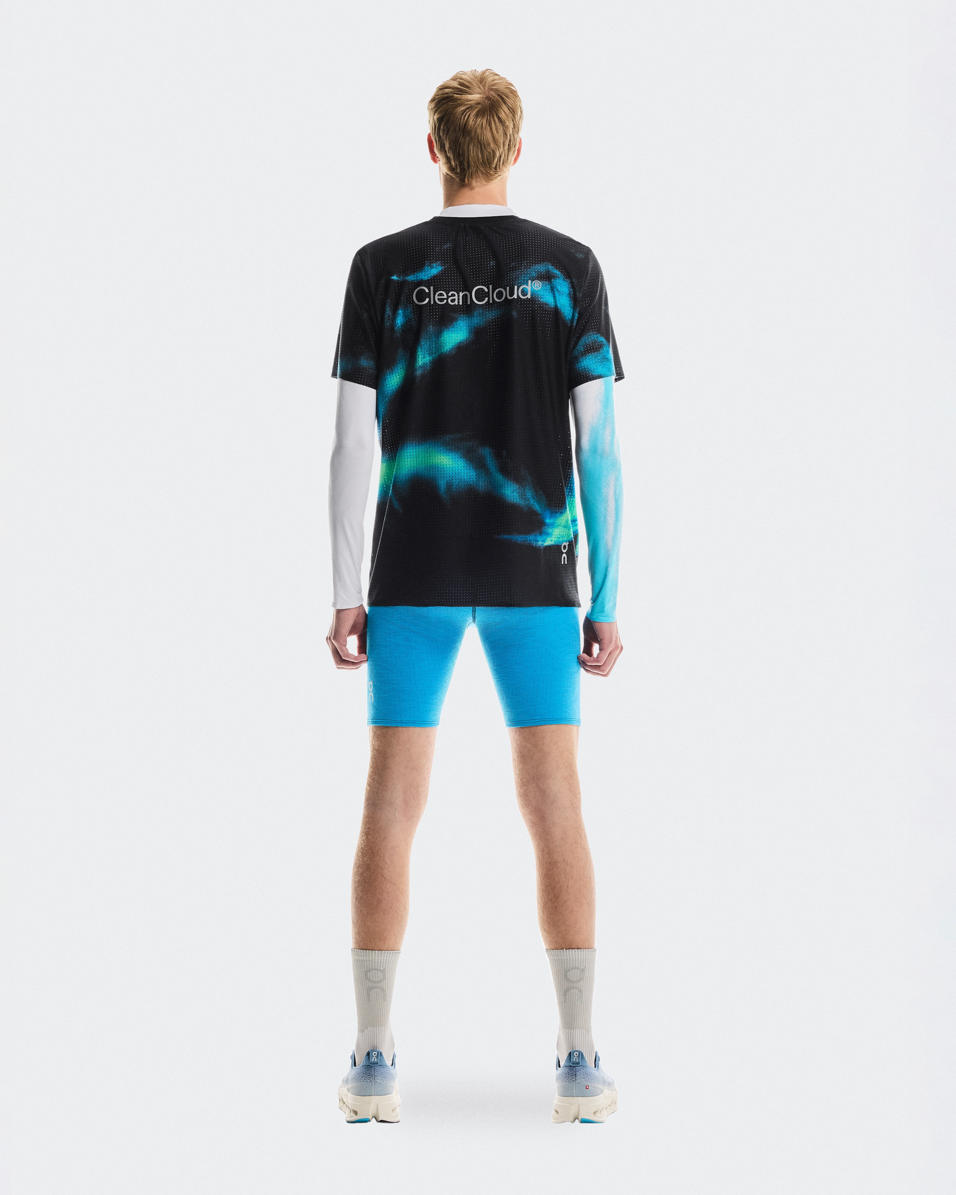 On Pace Mesh-T Black & Horizon Men Tops and t-shirts