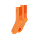 Performance Run Sock High in Tangerine/Flame