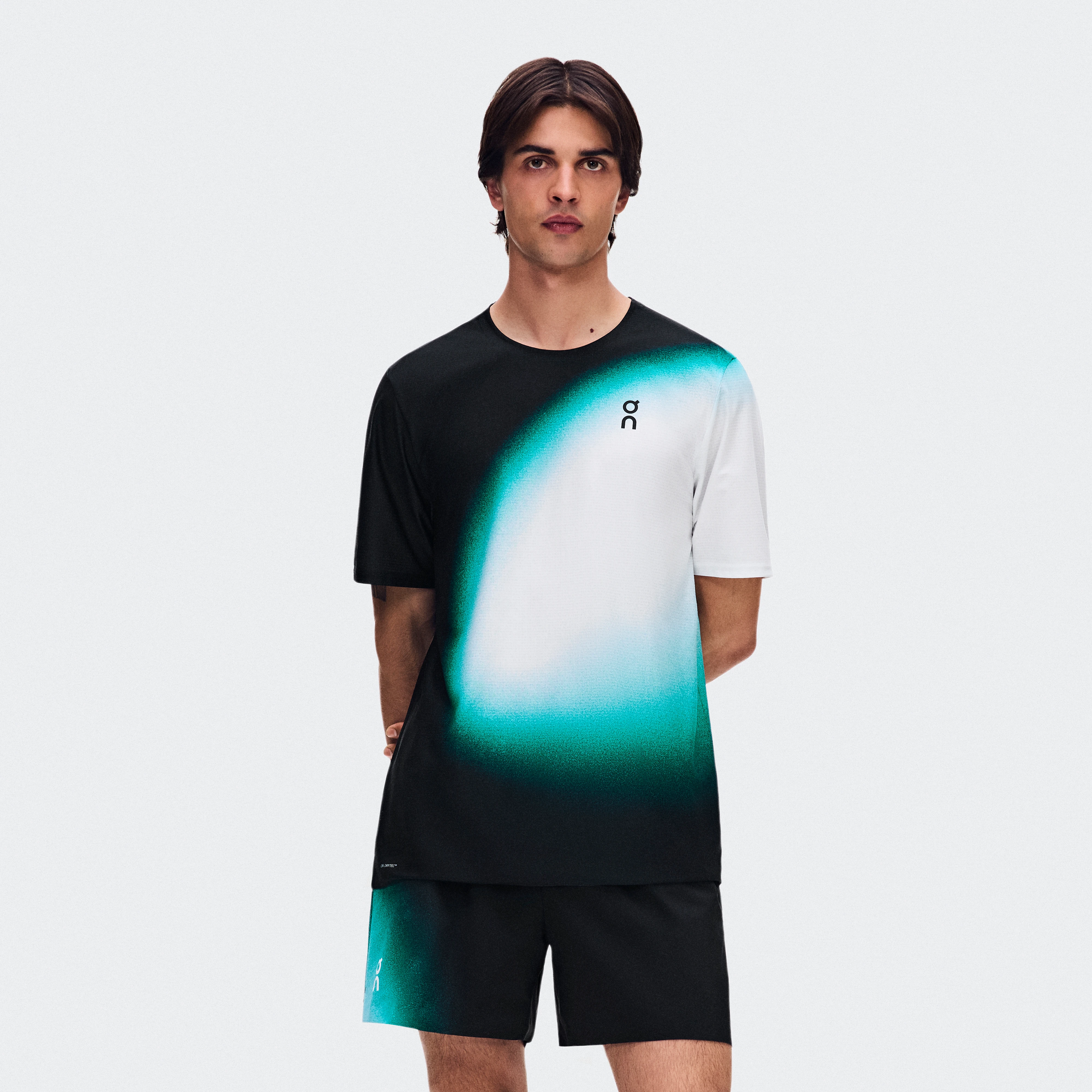On Court-T Swing Black & Neem Masculino – Tênis, esportes com raquete Partes de cima e camisetas Tênis