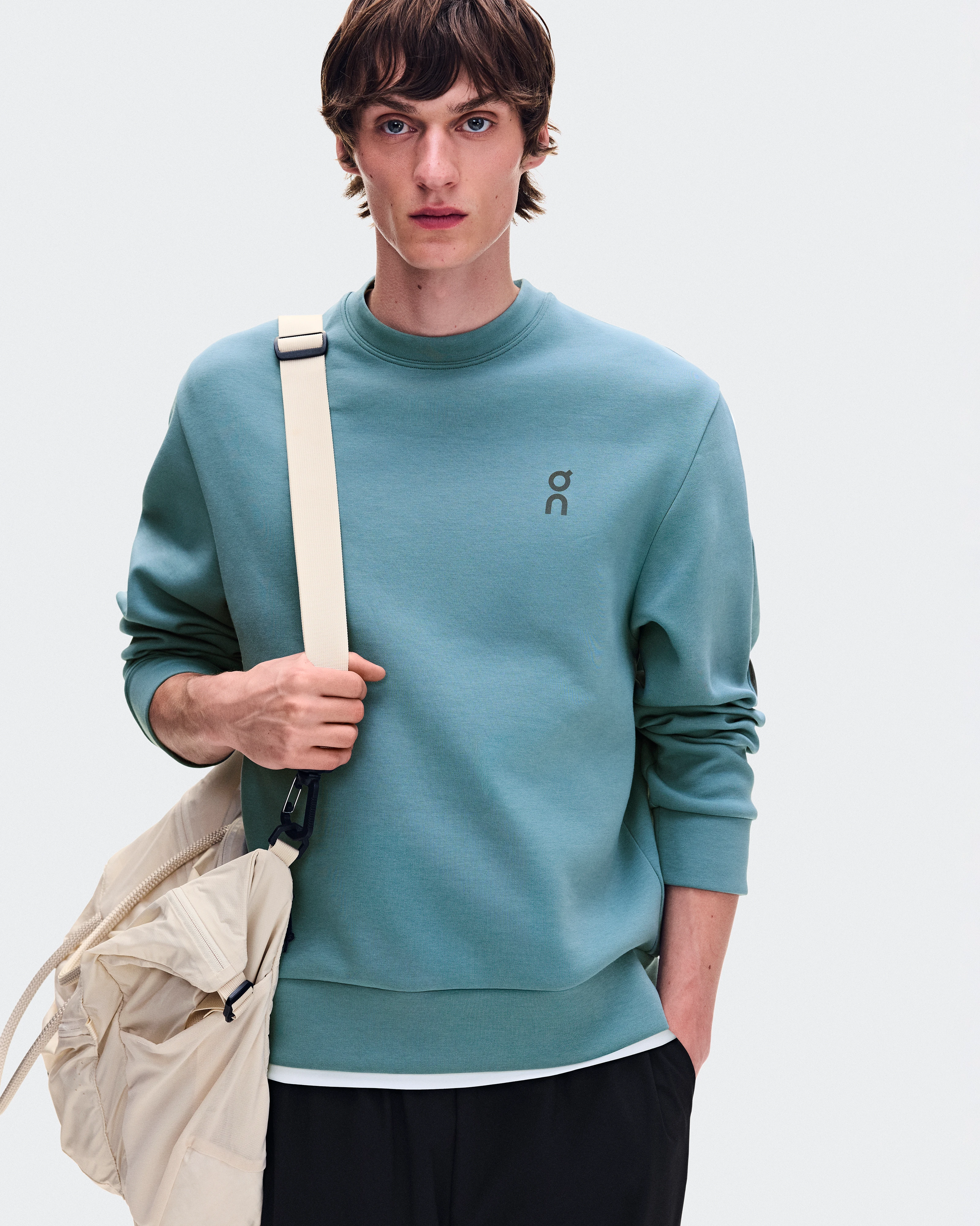 On Focus Tech Crew Agave Men Hoodies and sweatshirts