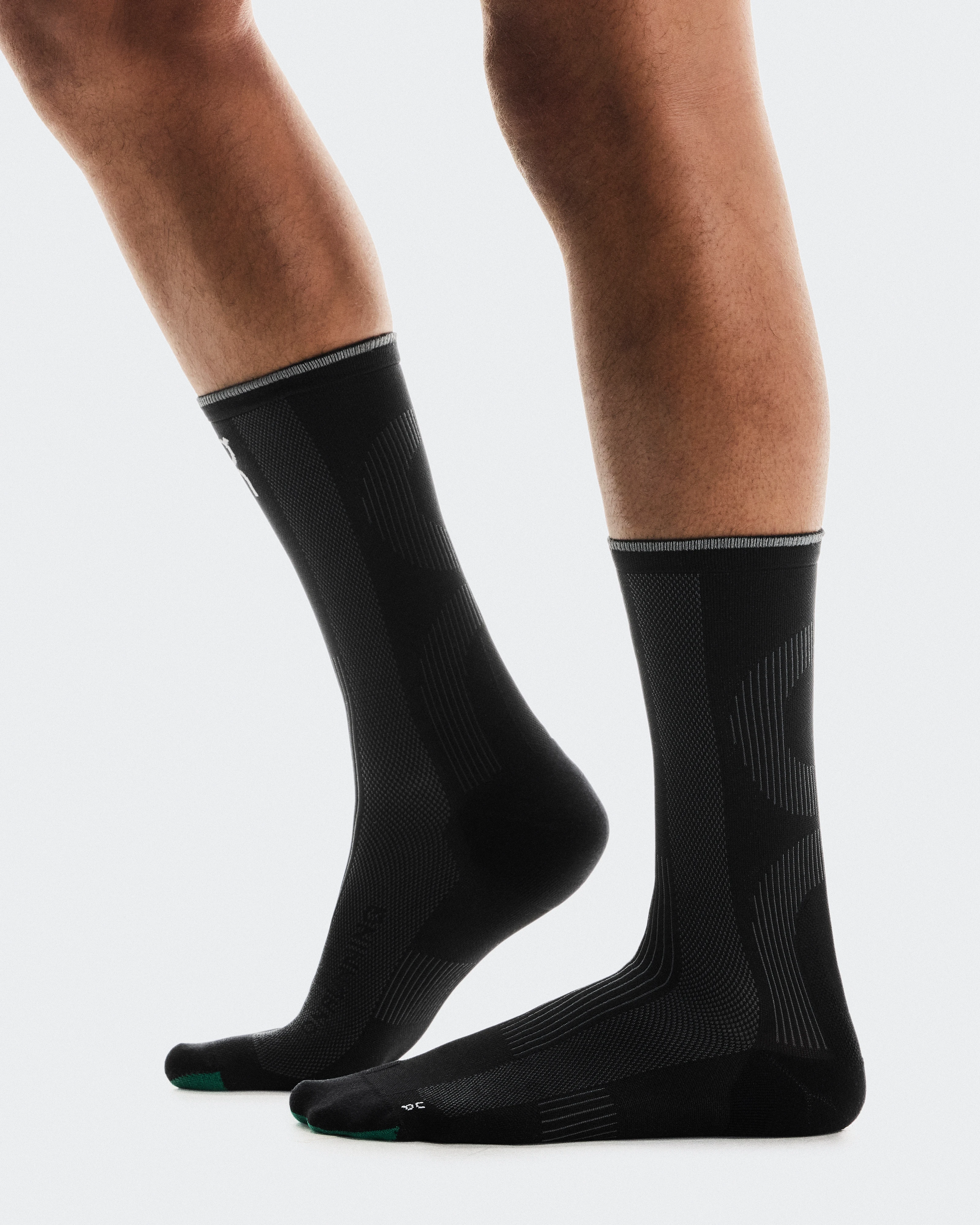On Elite Run Sock High Black Unisex Socks