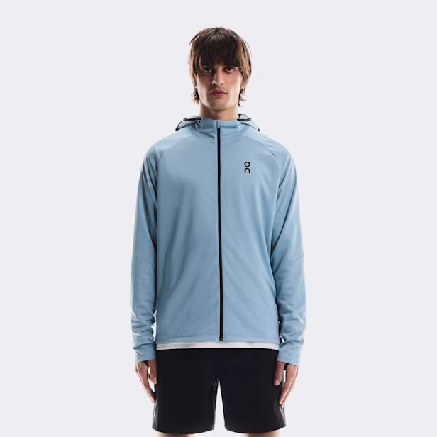 Climate Zip Hoodie in Chambray