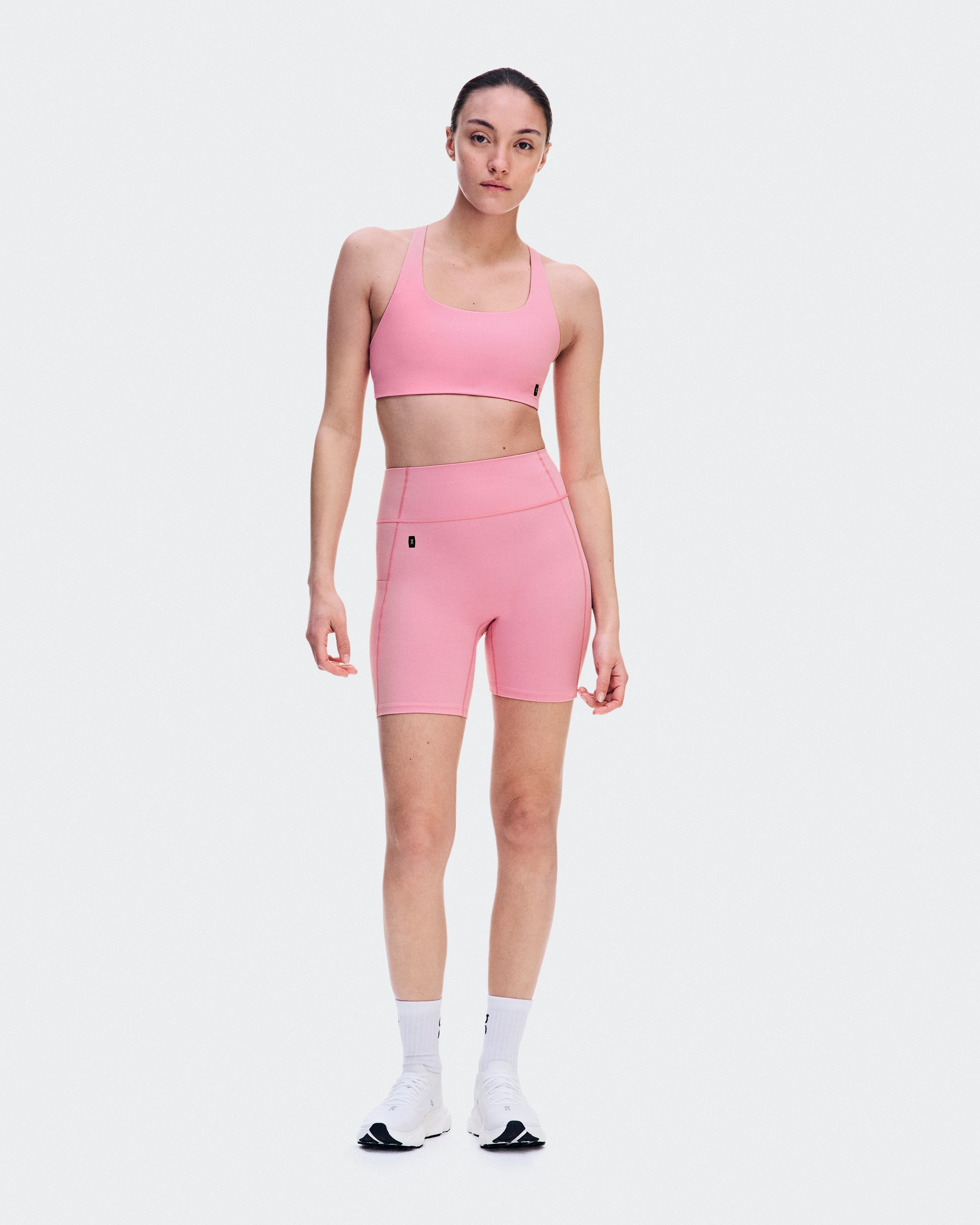 On Studio Leggings Short 6" Magnolia Women Tights