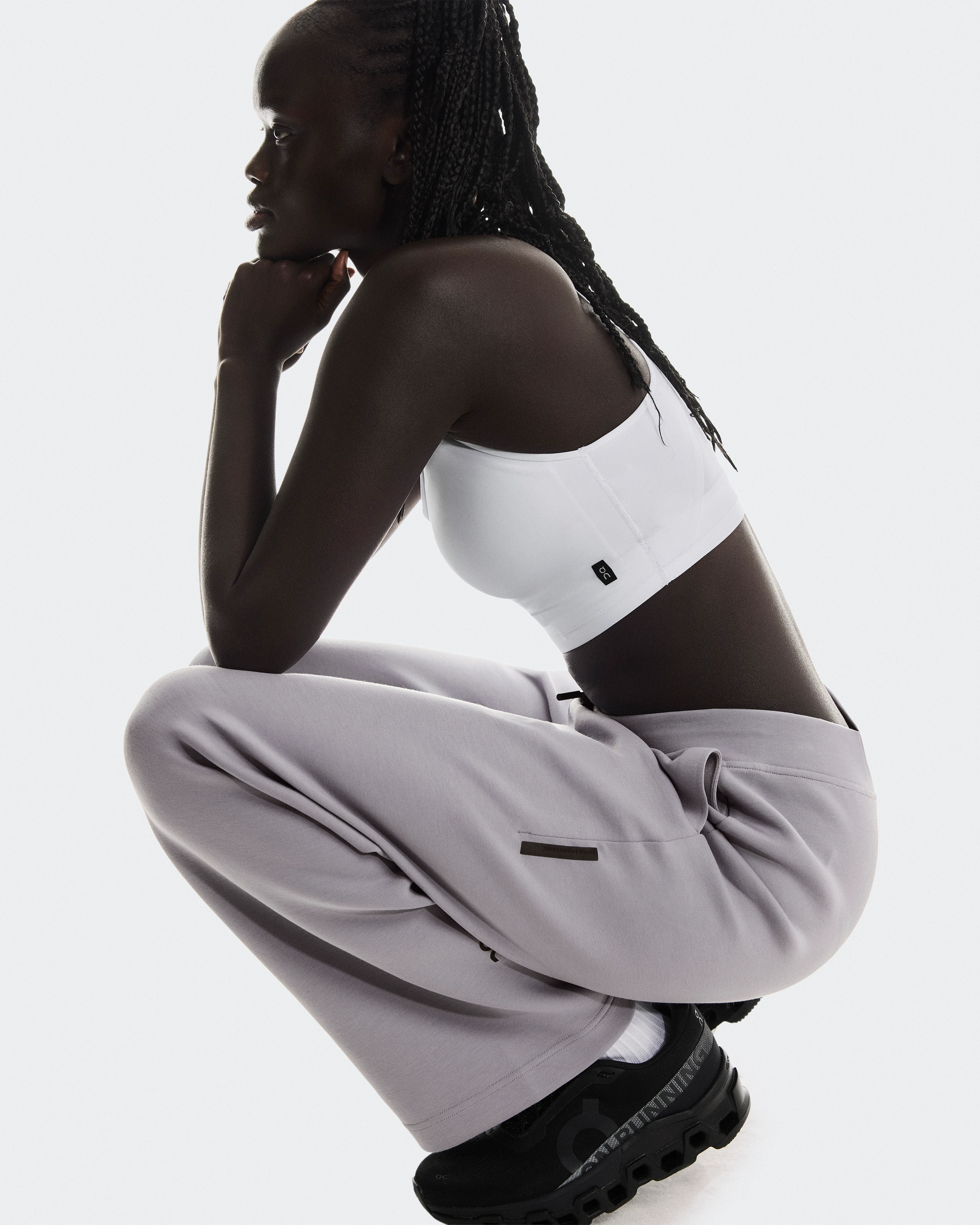 On Focus Tech Sweatpants Lilac Women Pants