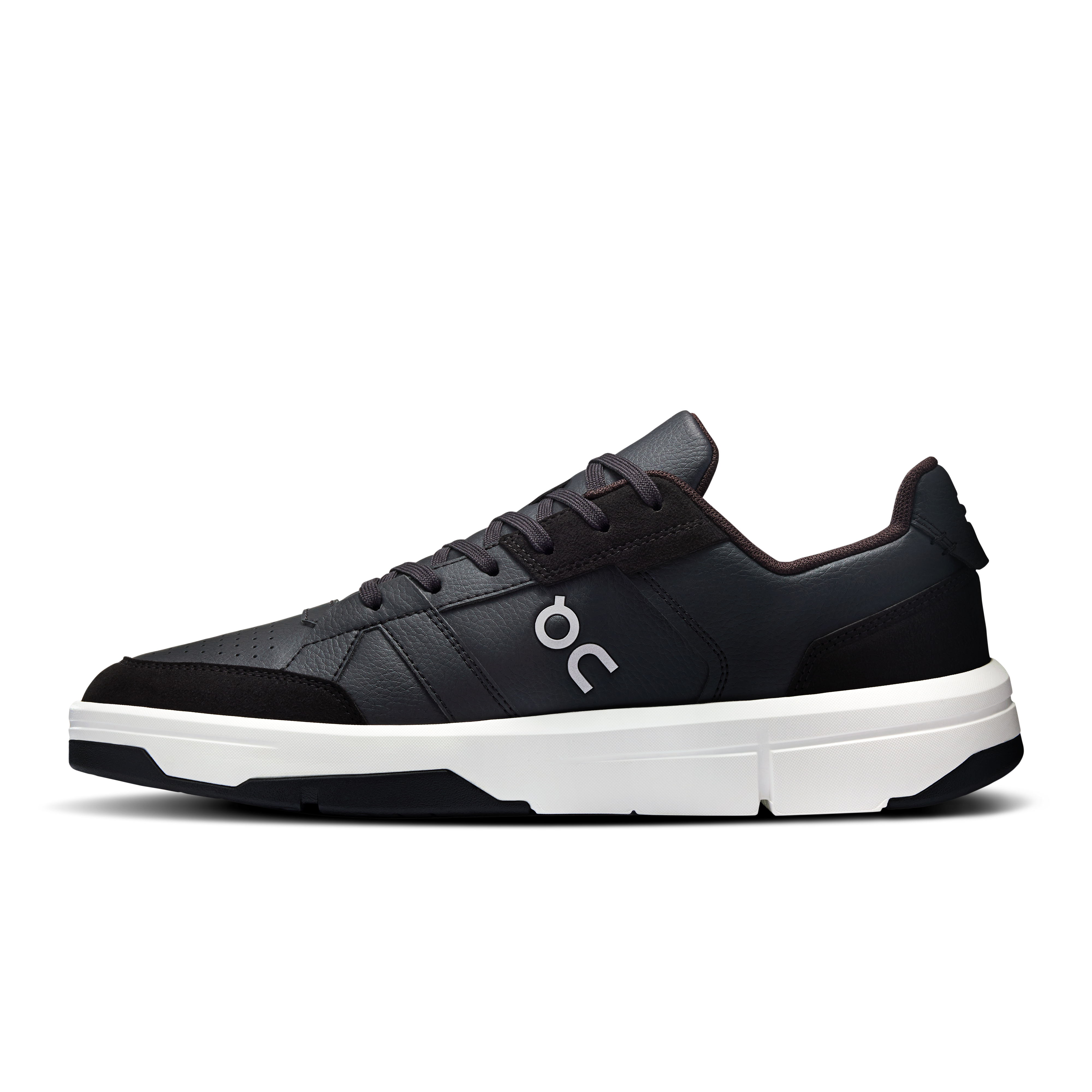On THE ROGER Clubhouse Black & White Men Tennis Shoes