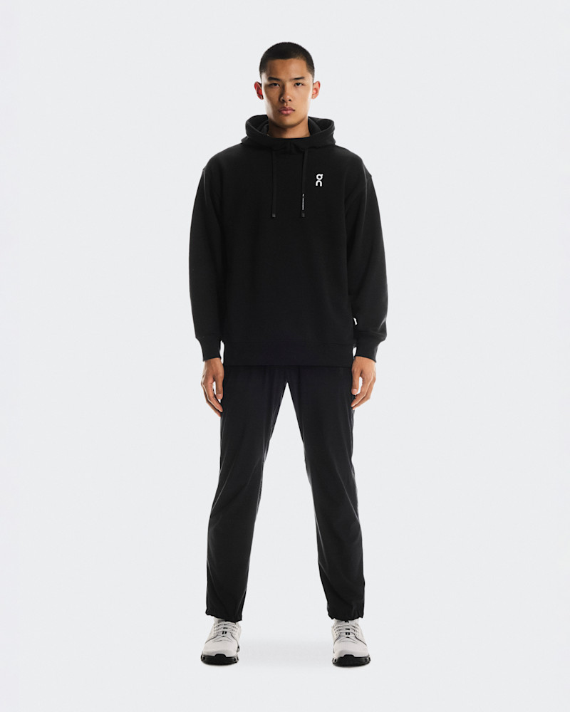 On Men's Club Hoodie Graphic in Black/Olive, Size: Small, Polyester