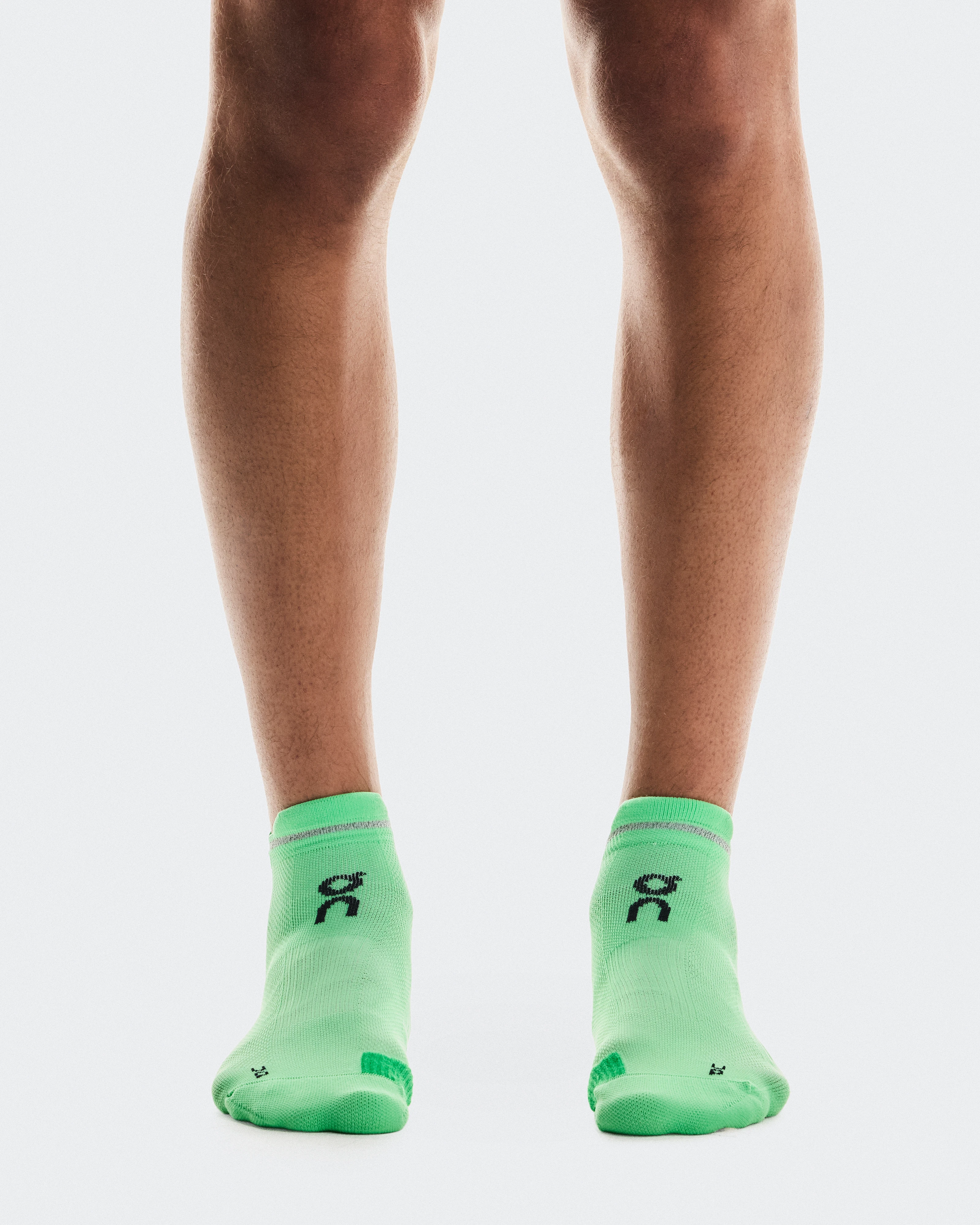 On Performance Run Sock Low Honeydew & Parsley Unisex Socks